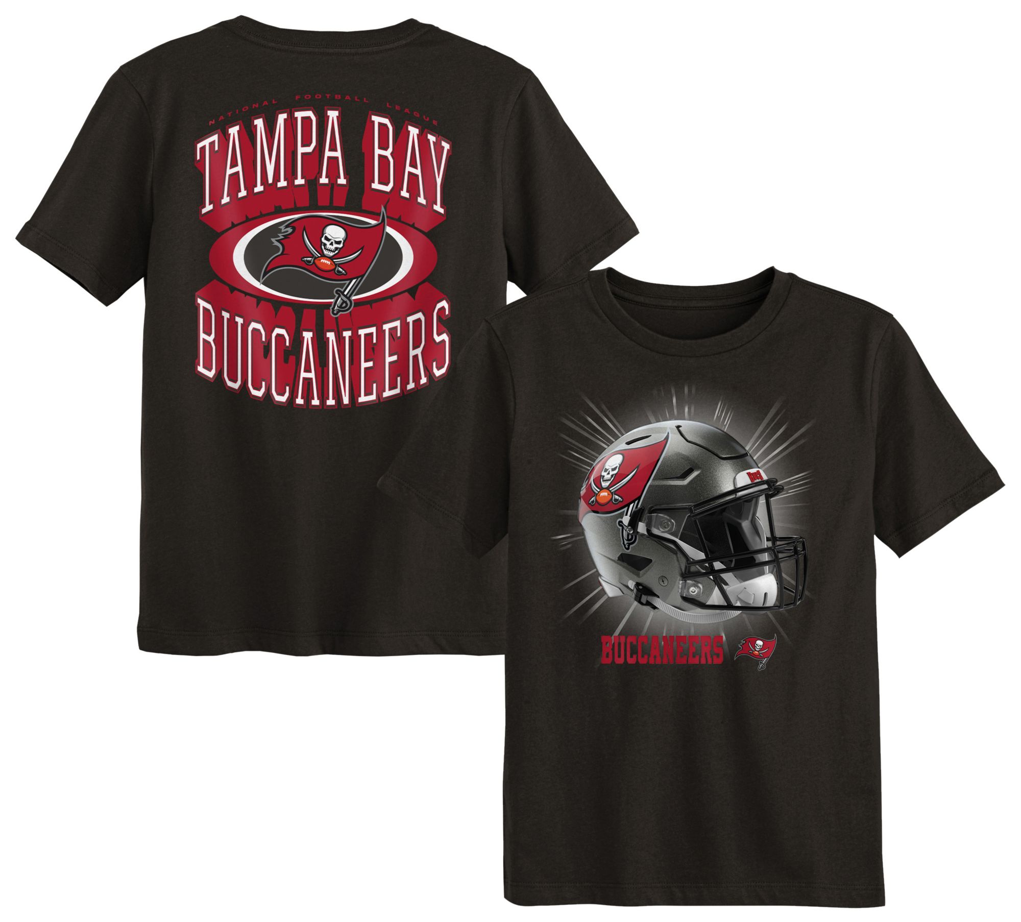 NFL Team Apparel Boys' Tampa Bay Buccaneers Deep Pewter Mentality T-Shirt