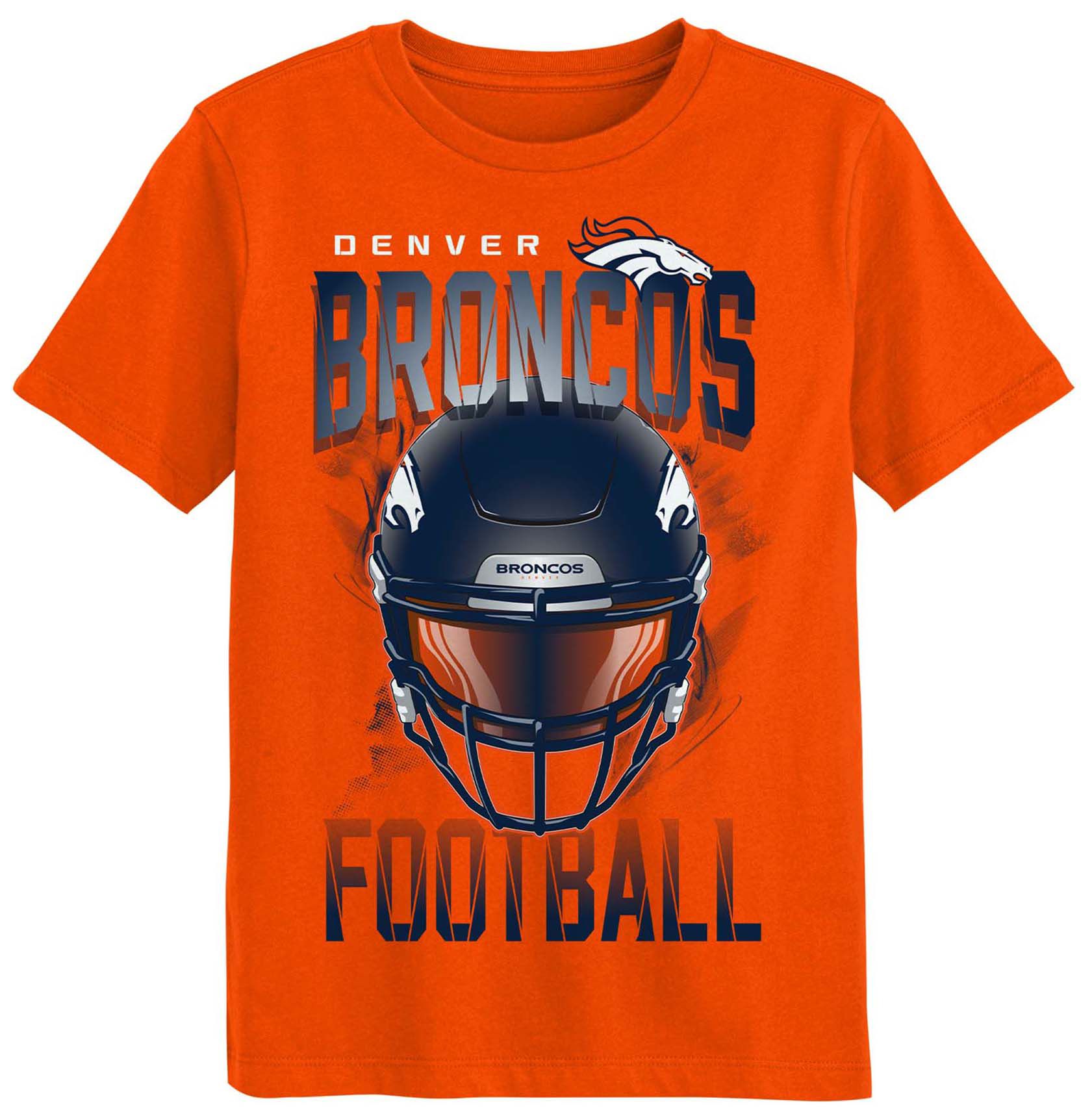 NFL Team Apparel Boys' Denver Broncos Orange T-Shirt