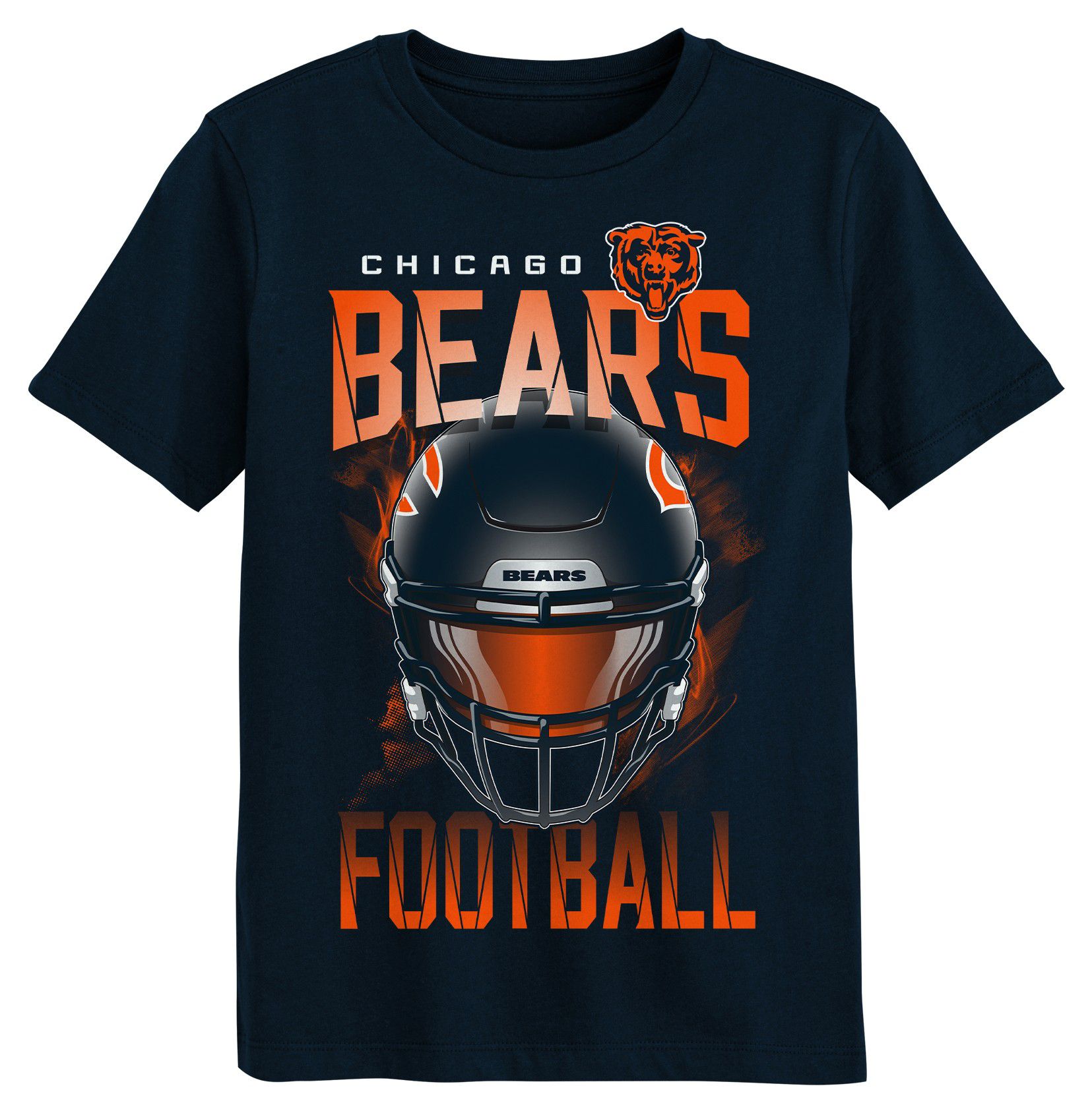 NFL Team Apparel Boys' Chicago Bears Navy Full Gear T-Shirt