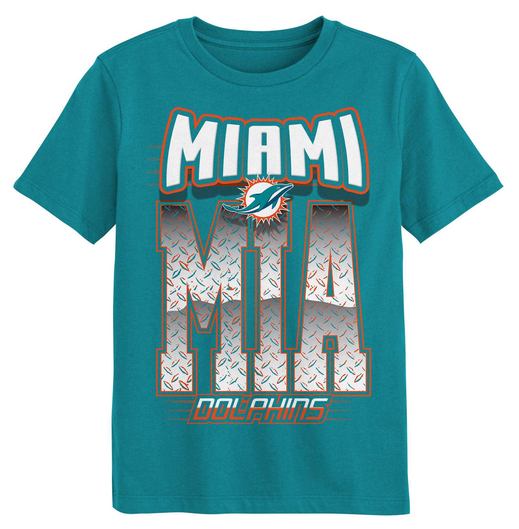 NFL Team Apparel Boys' Green Grid Iron T-Shirt