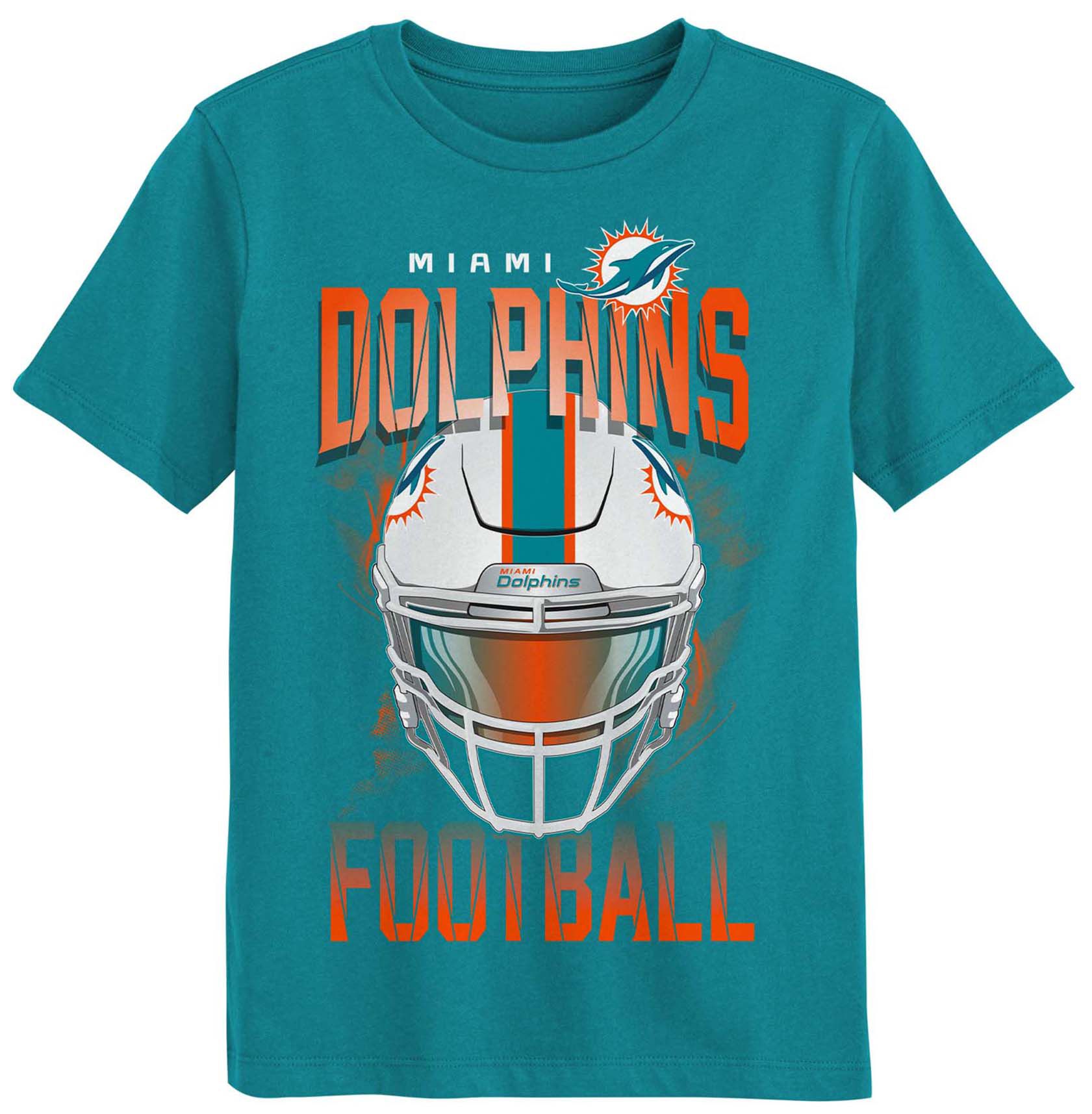 NFL Team Apparel Boys' Miami Dolphins Green T-Shirt