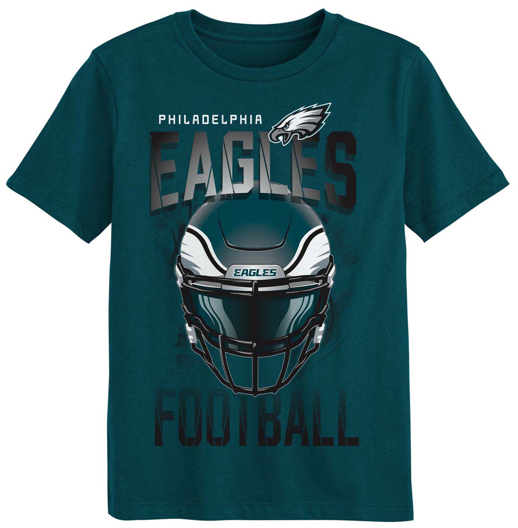 NFL Team Apparel Boys' Philadelphia Eagles Teal T-Shirt