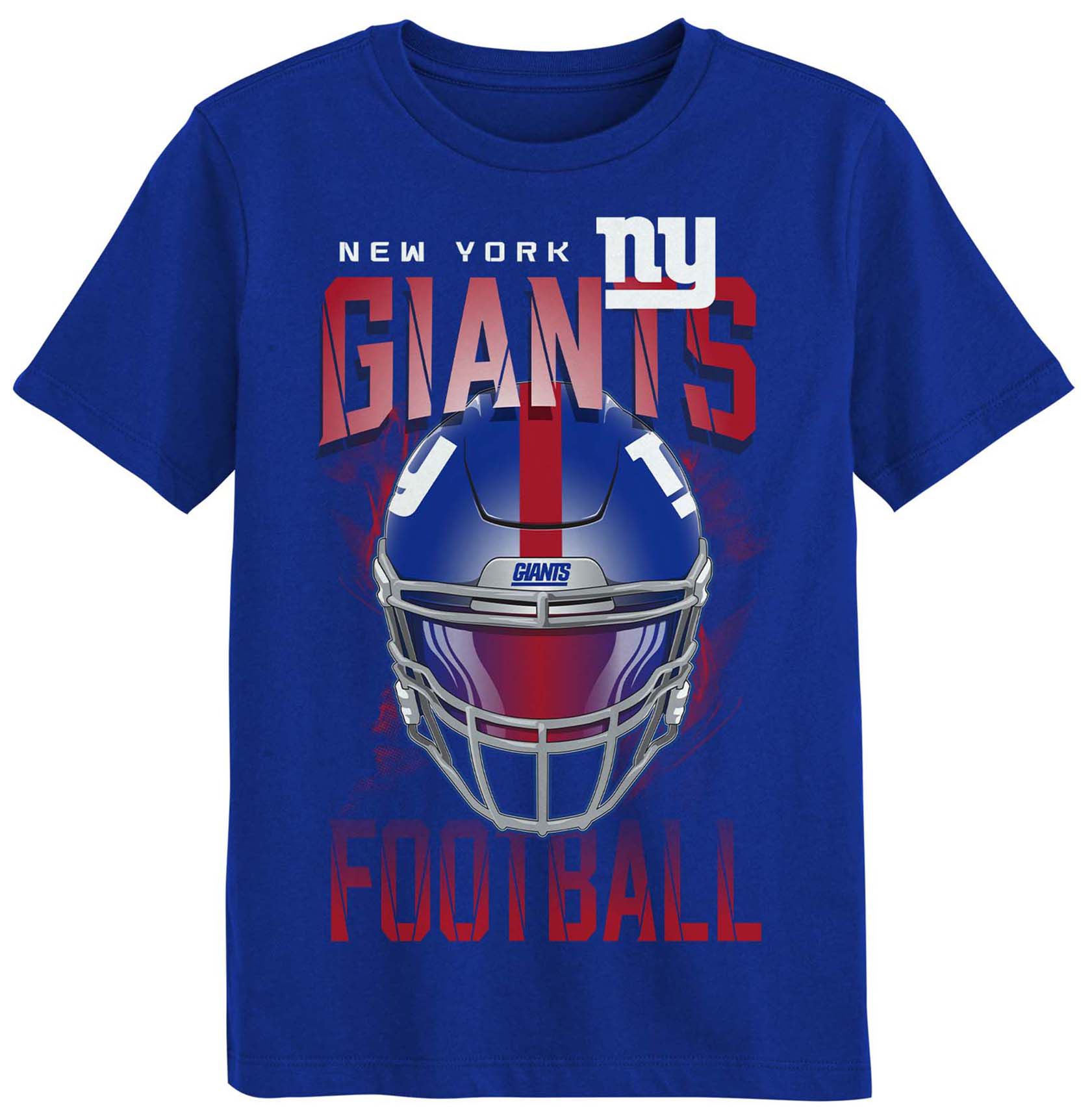 NFL Team Apparel Boys' New York Giants Blue T-Shirt