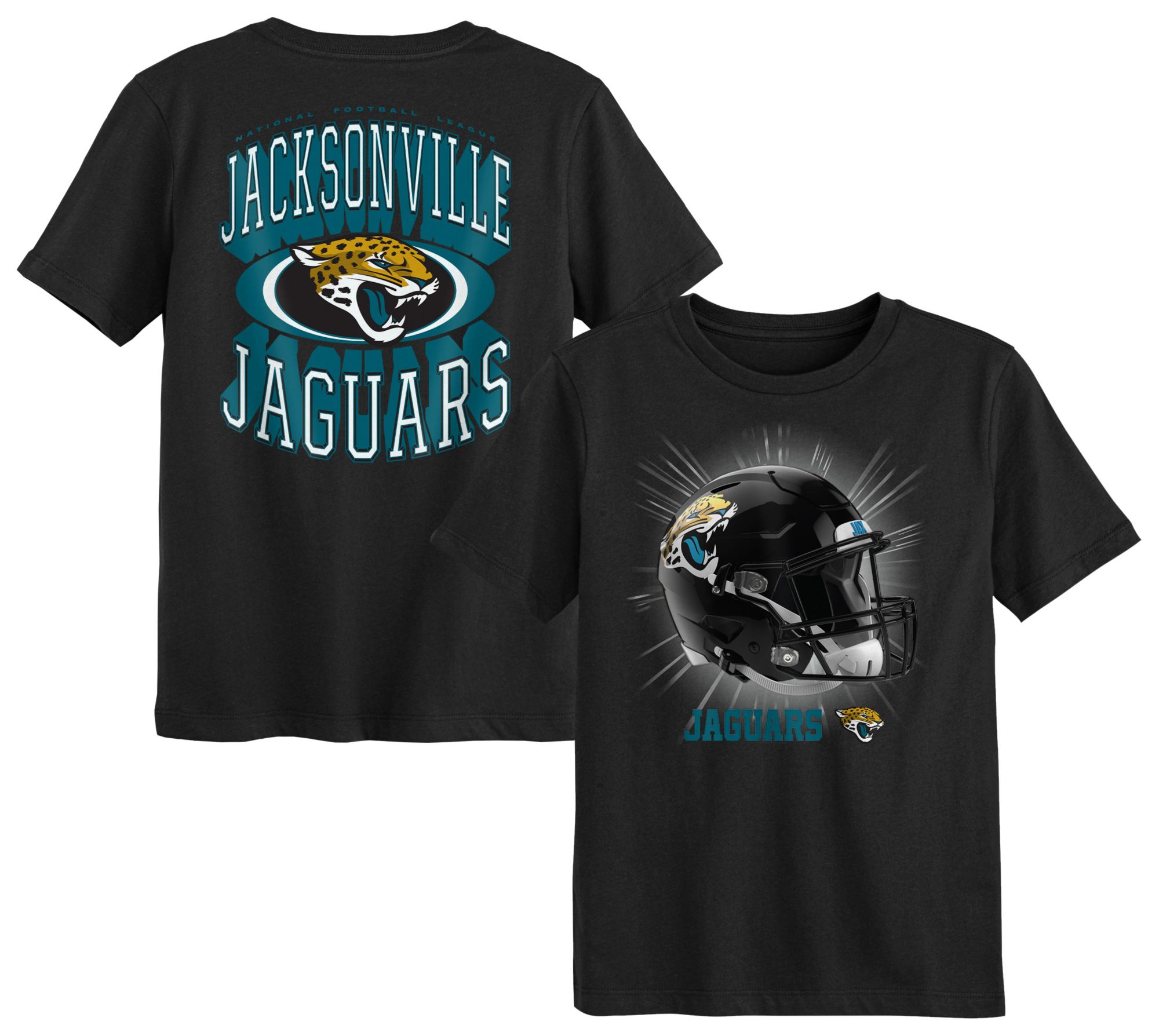 NFL Team Apparel Boys' Jacksonville Jaguars Black Mentality T-Shirt