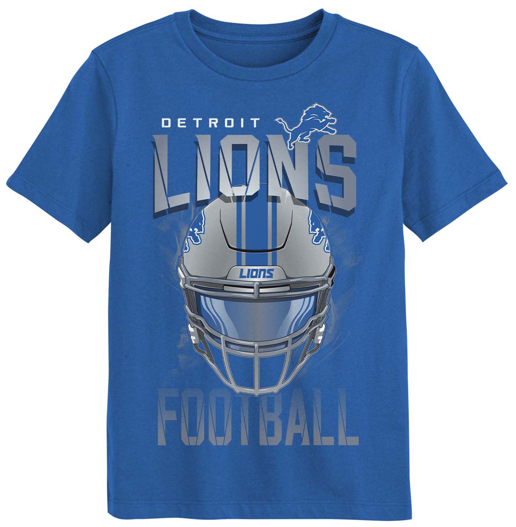 NFL Team Apparel Boys' Detriot Lions Blue T-Shirt