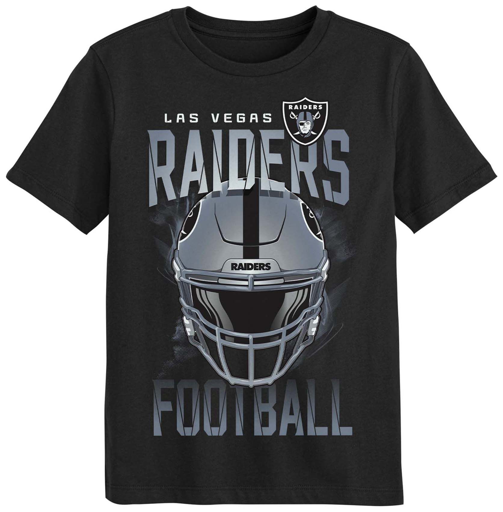 NFL Team Apparel Boys' Las Vegas Raiders Black T-Shirt