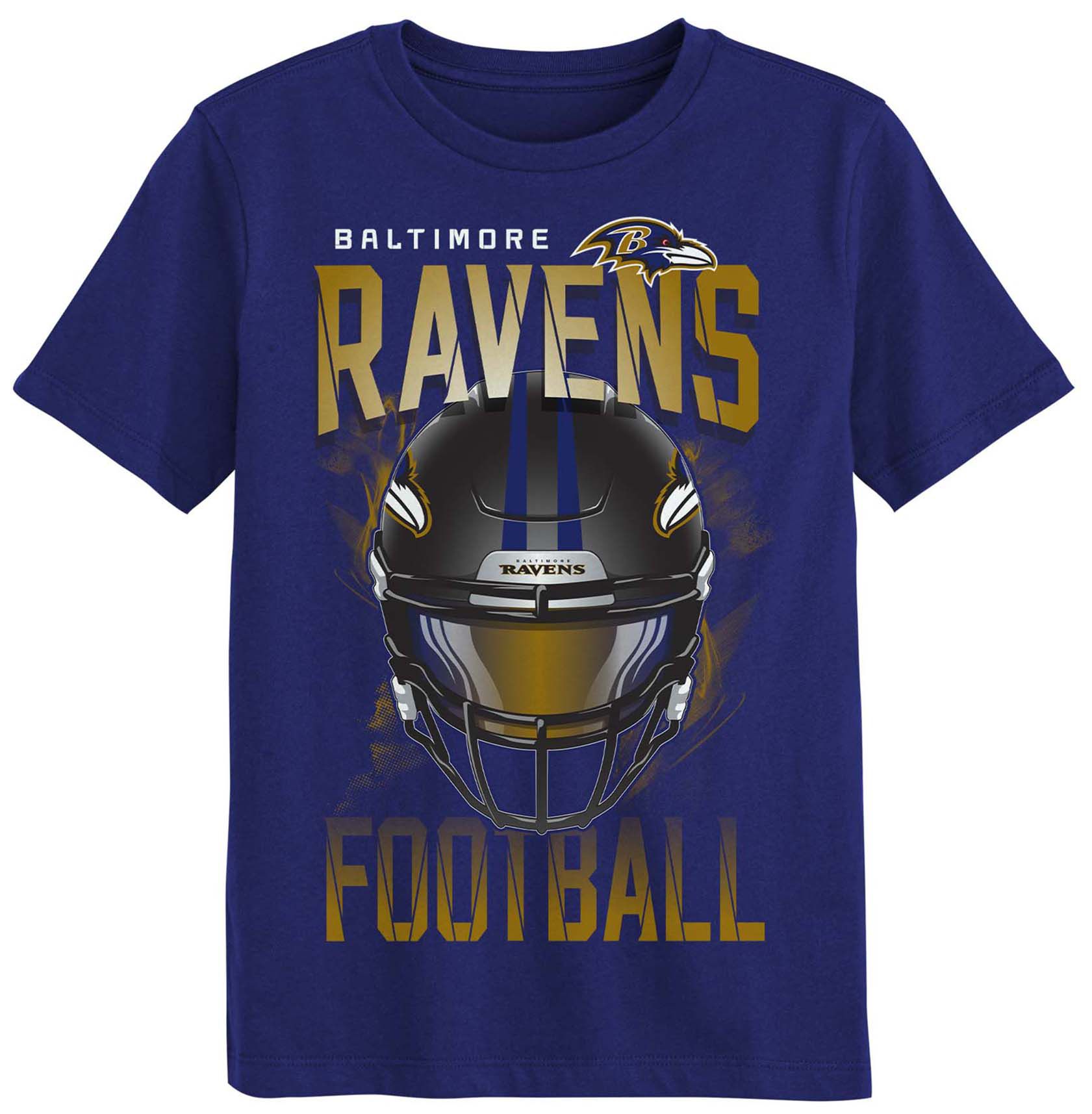 NFL Team Apparel Boys' Baltimore Ravens Purple T-Shirt