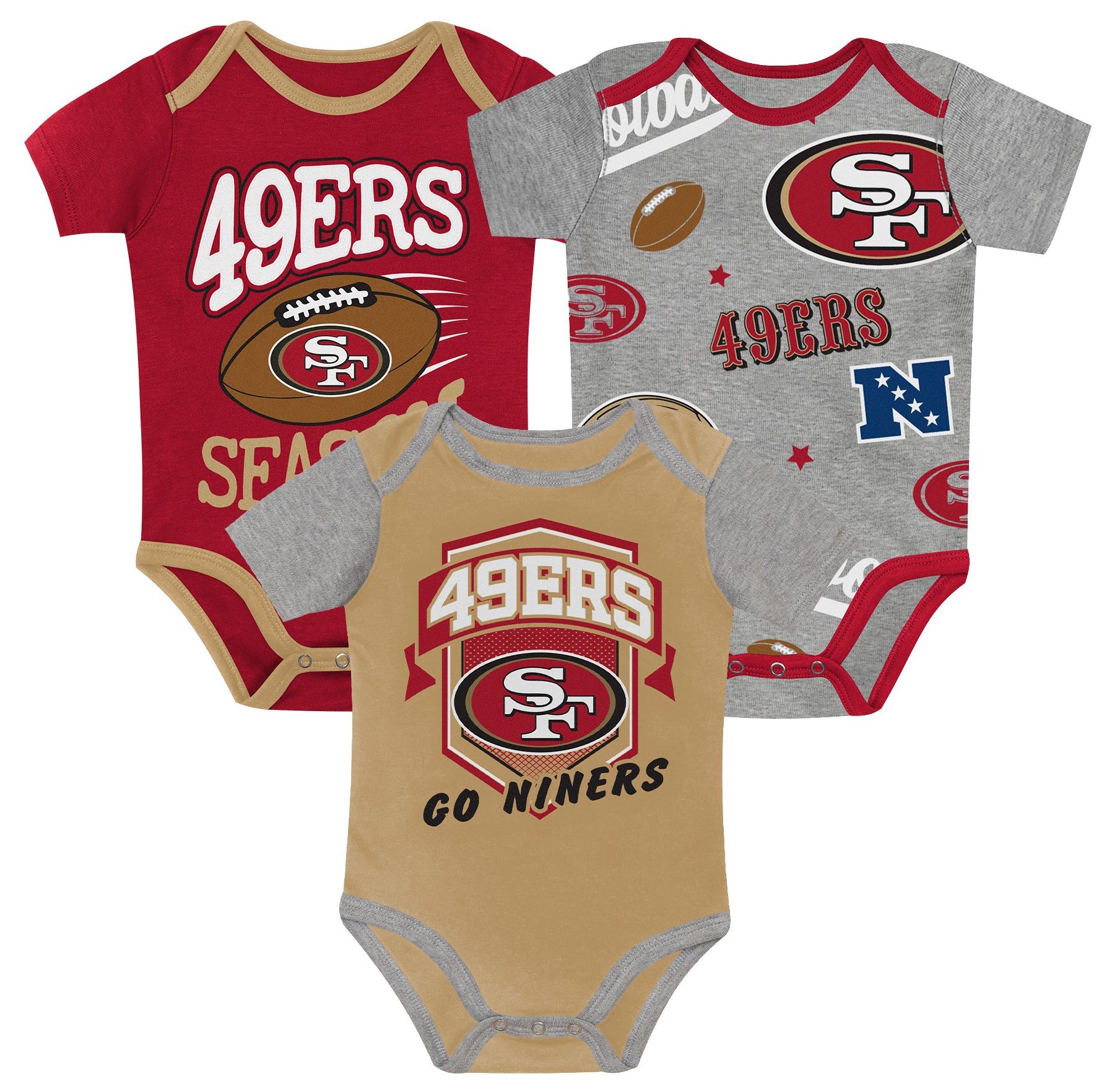 NFL Team Apparel Infant San Francisco 49ers Red Creeper