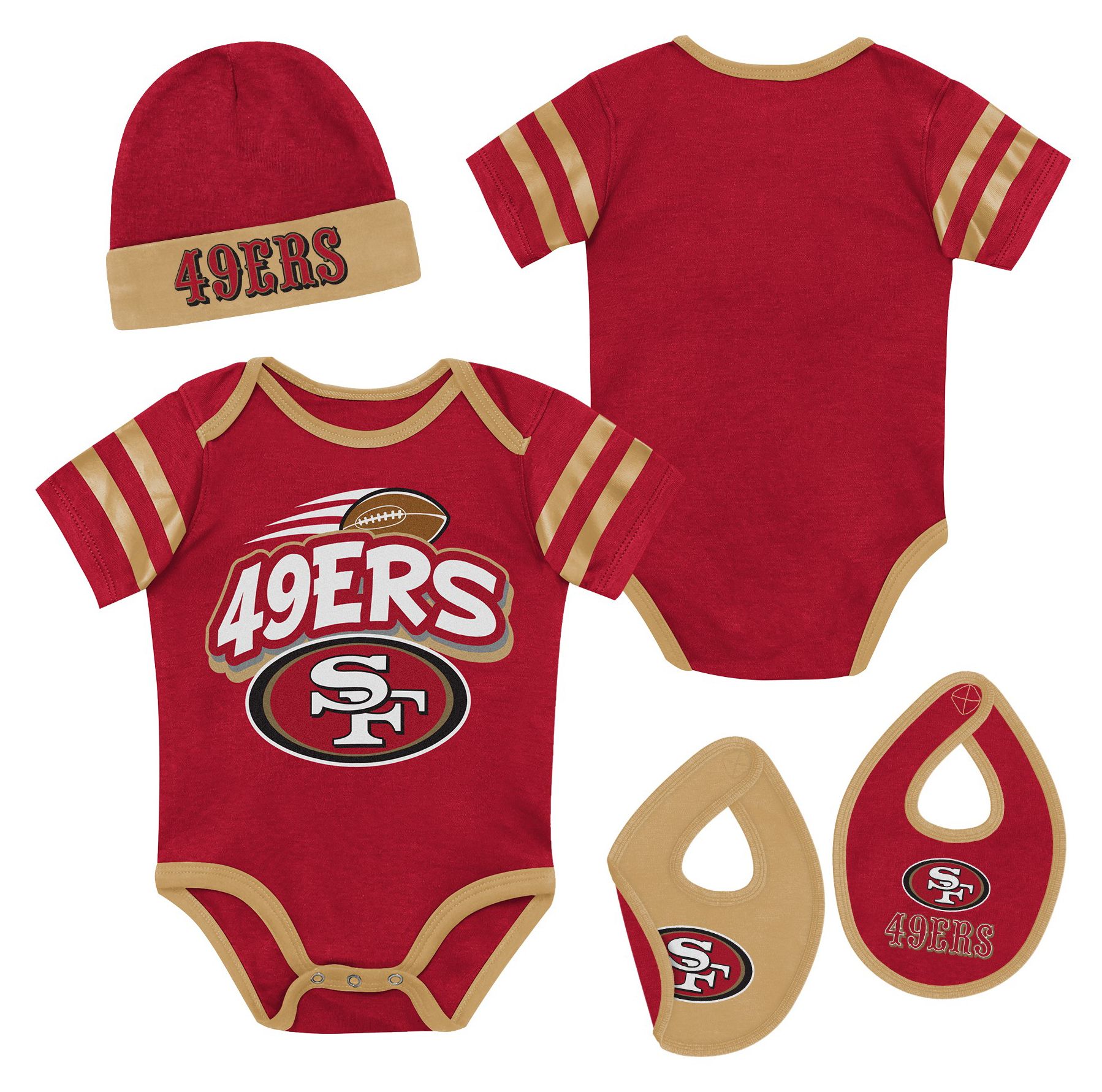 NFL Team Apparel Newborn San Francisco 49ers Prodigy 3-Piece Set