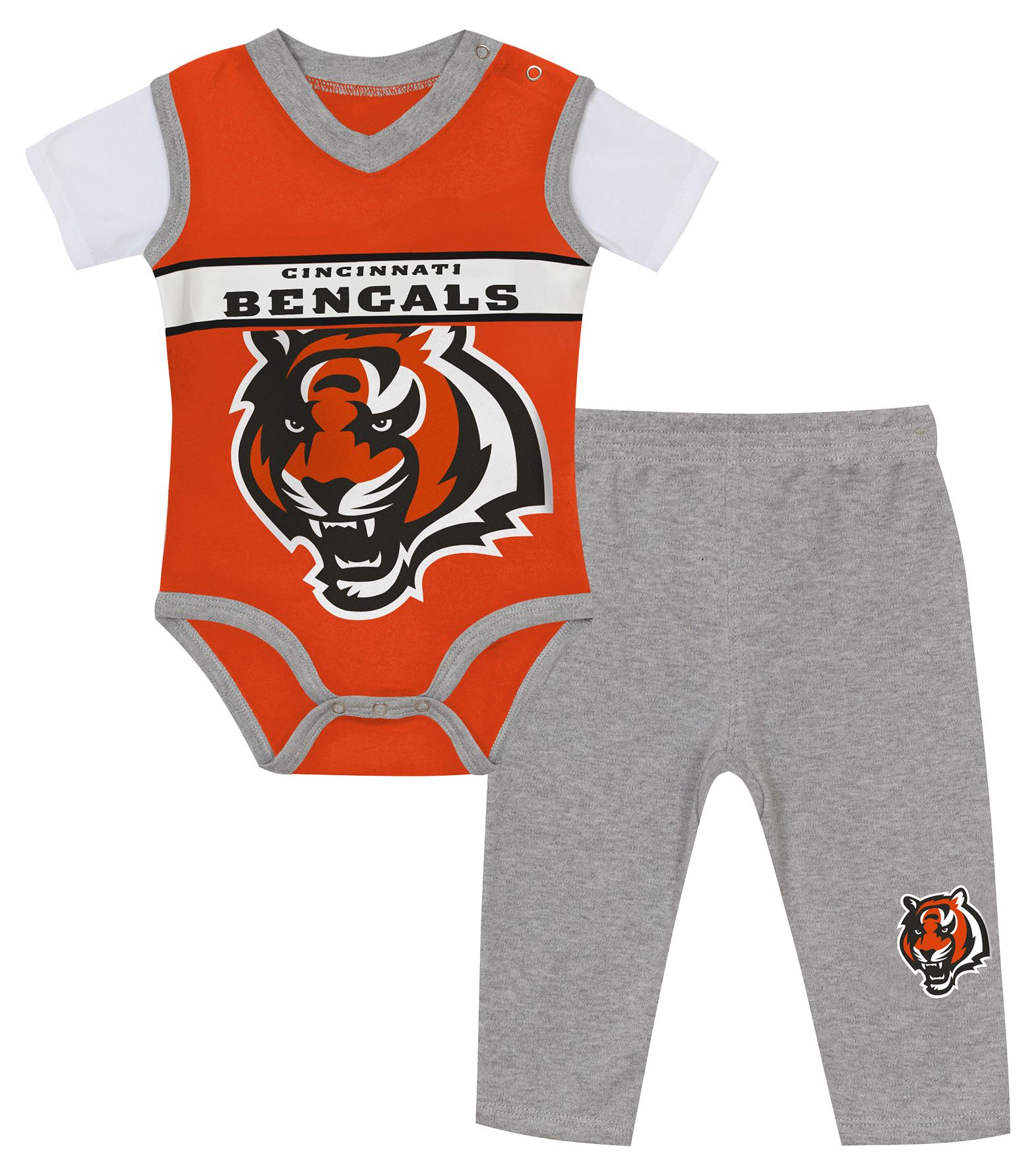 NFL Team Apparel Infant Cincinnati Bengals Wide Out 2-Piece Set