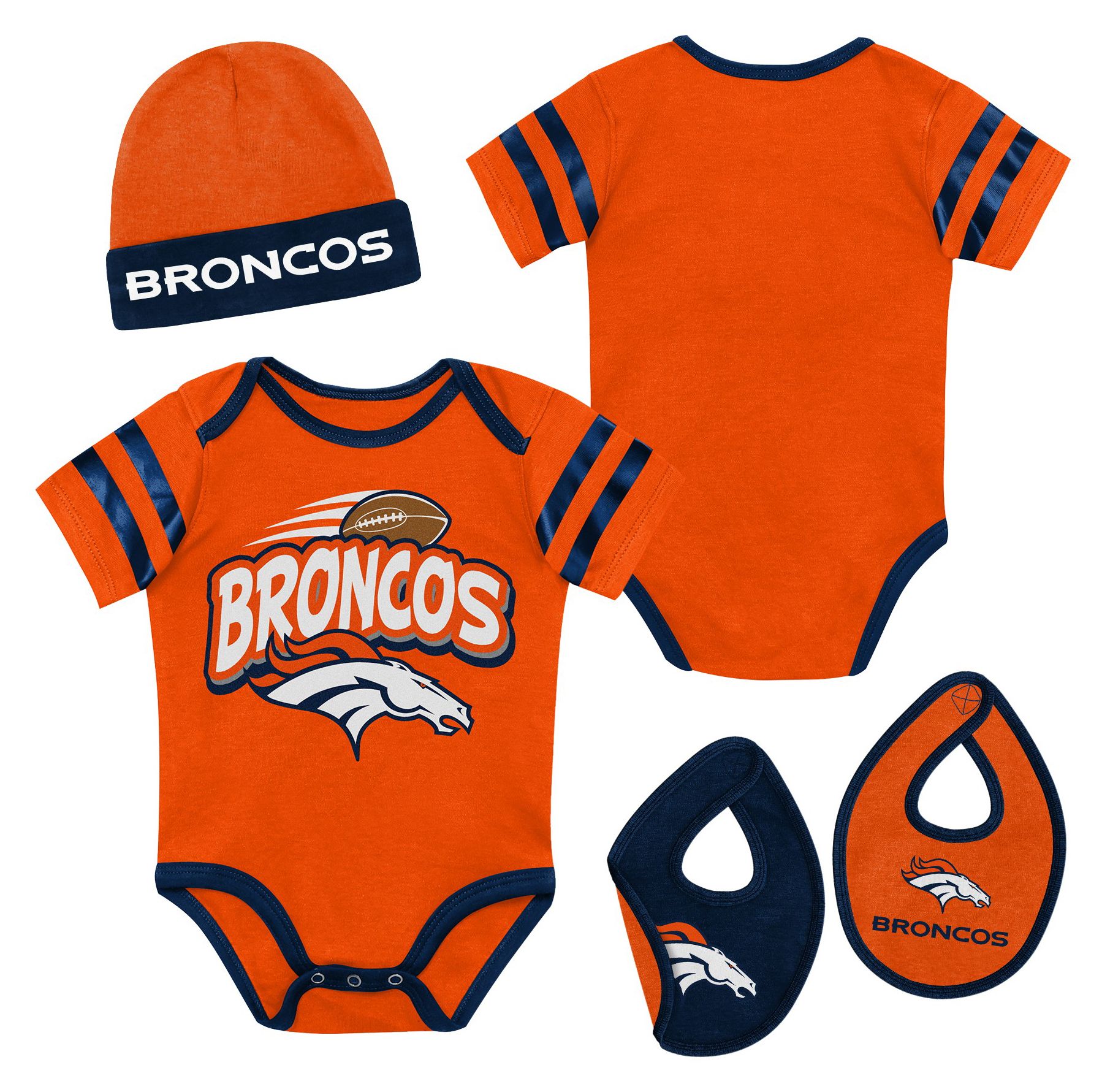 NFL Team Apparel Newborn Denver Broncos Prodigy 3-Piece Set