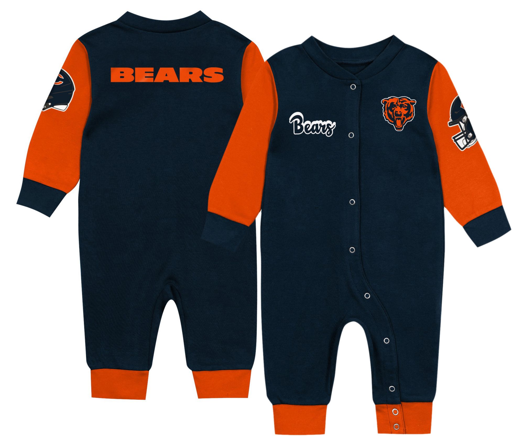 NFL Team Apparel Infant Chicago Bears Navy Creeper