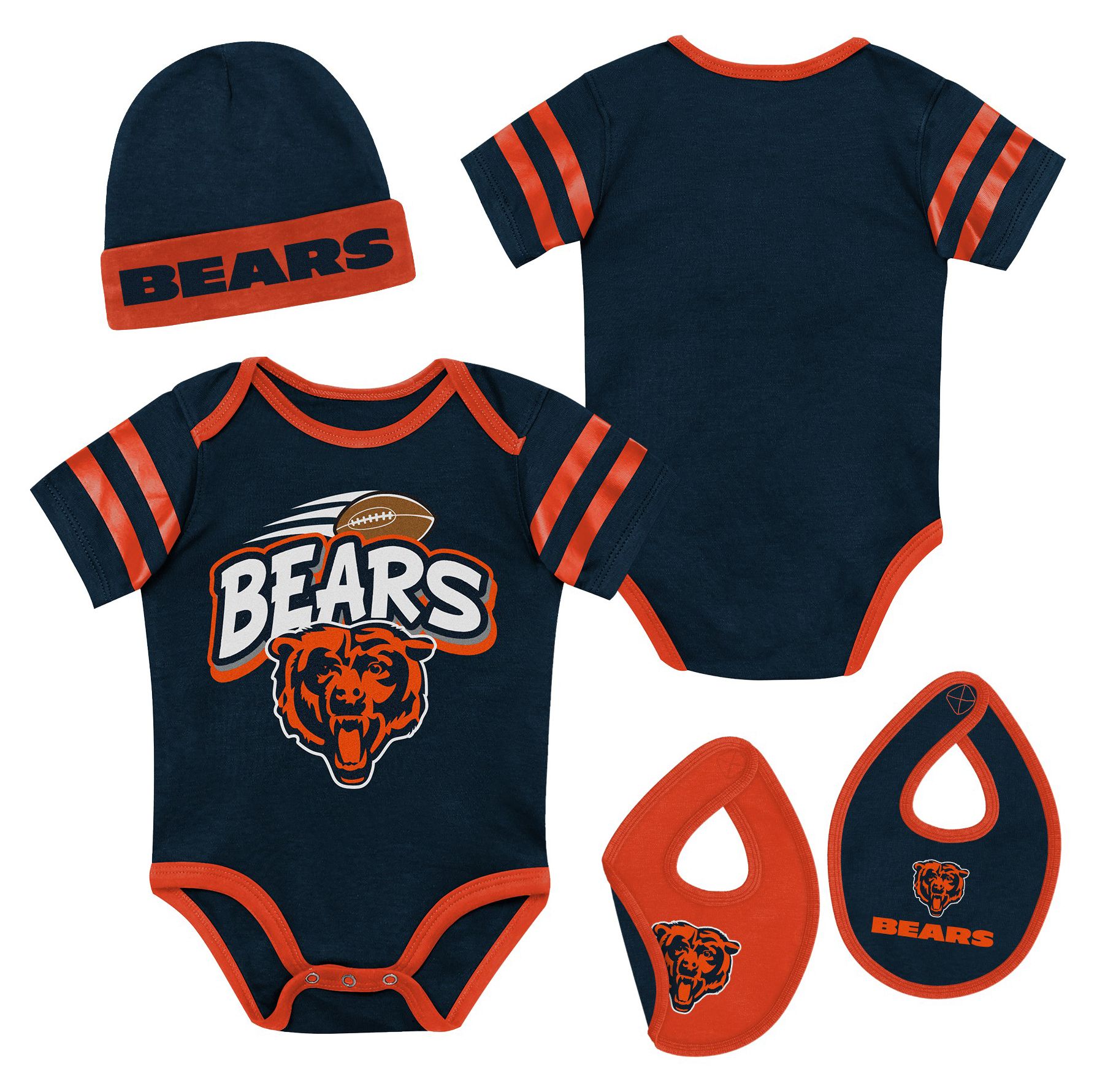 NFL Team Apparel Newborn Chicago Bears Prodigy 3-Piece Set