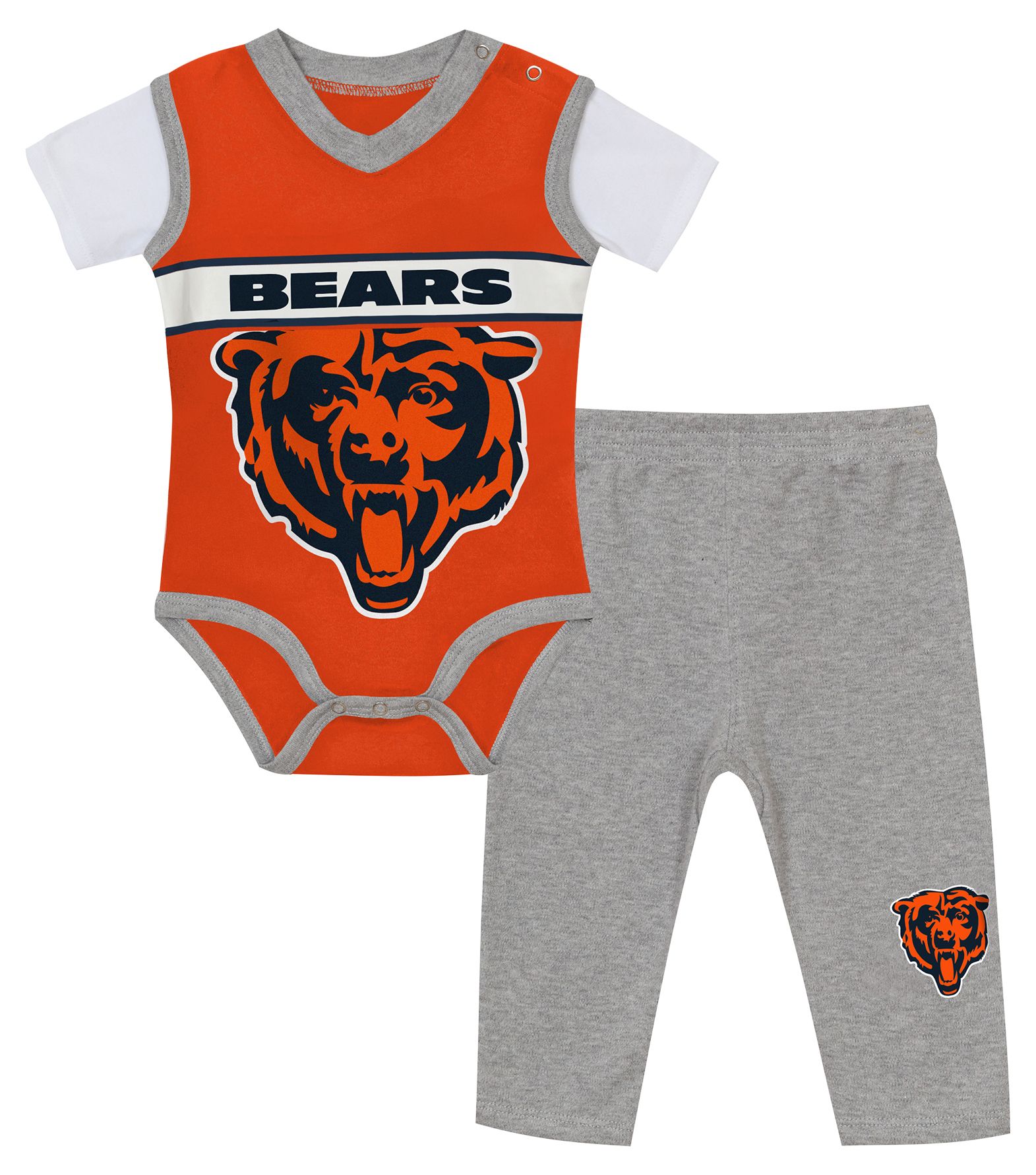 NFL Team Apparel Infant Chicago Bears Wide Out 2-Piece Set