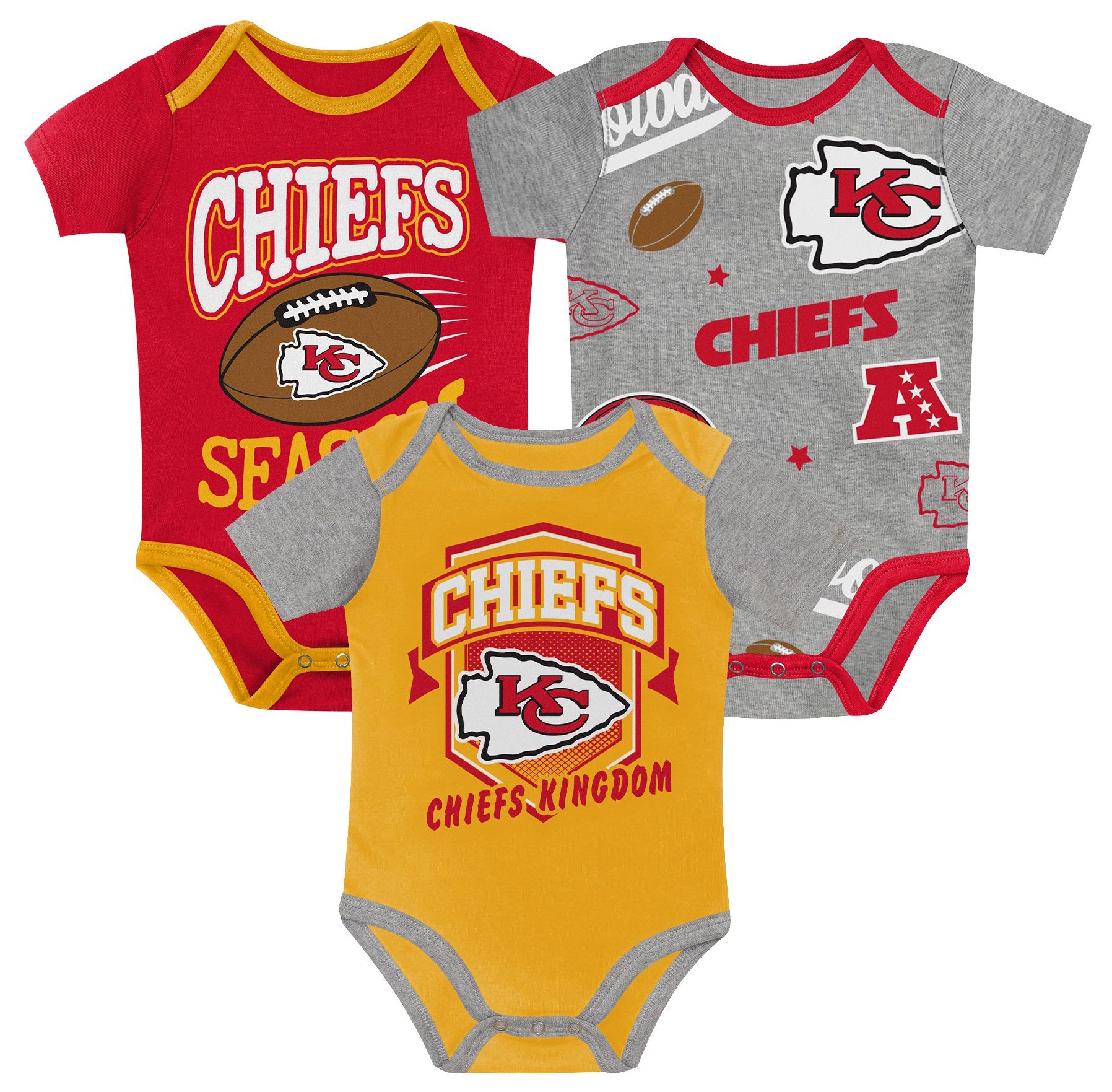 NFL Team Apparel Infant Kansas City Chiefs Red Creeper