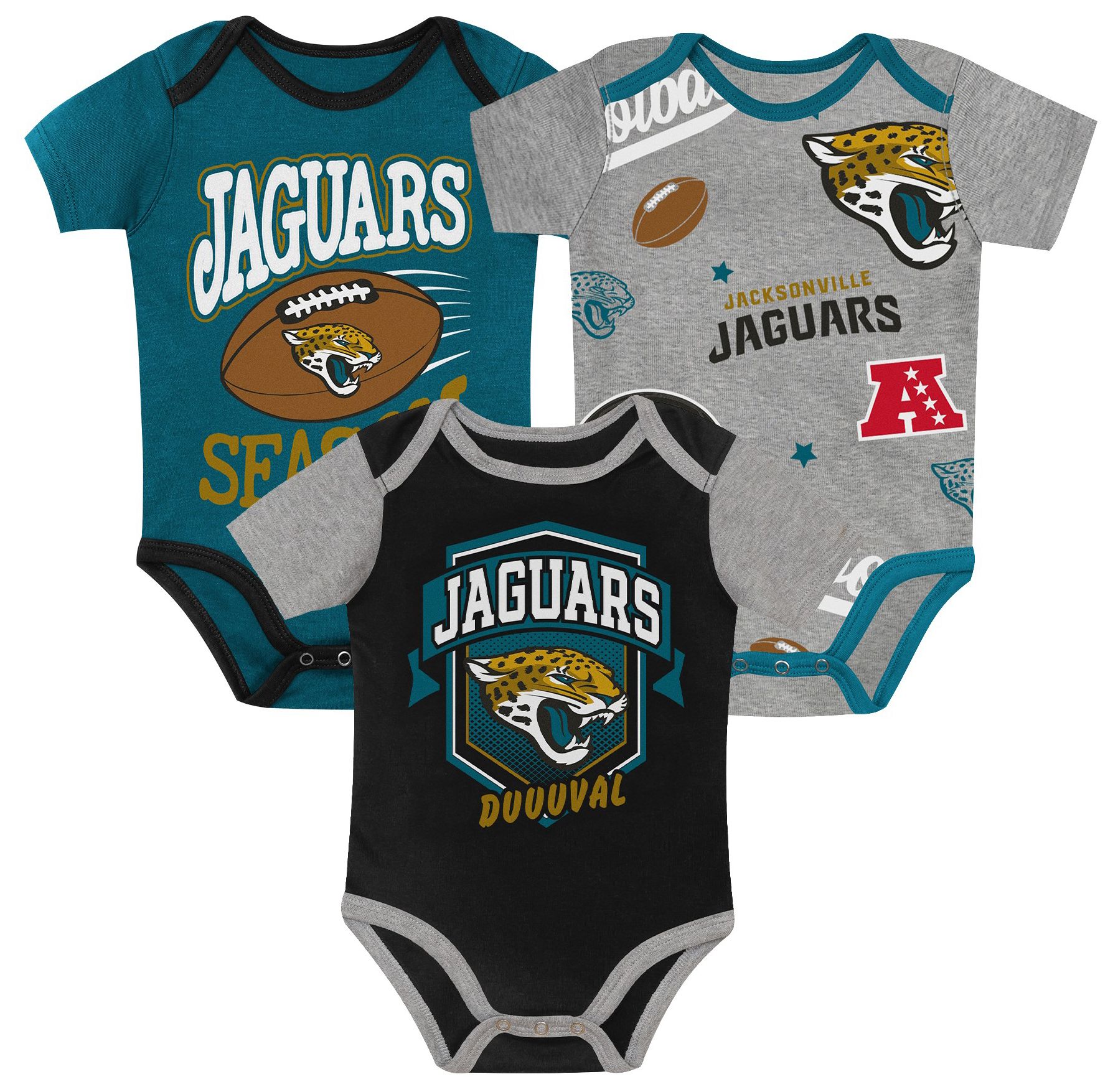 NFL Team Apparel Infant Jacksonville Jaguars Teal Creeper