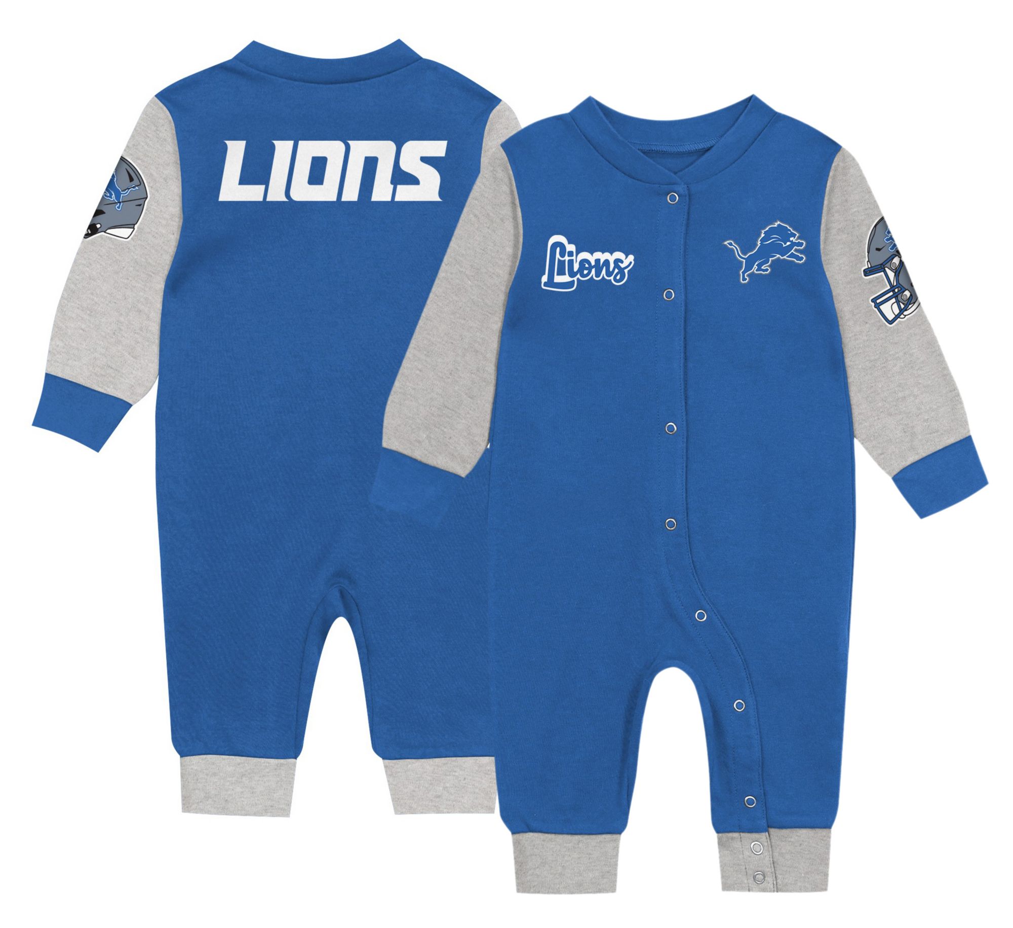 NFL Team Apparel Infant Detroit Lions Endzone Coverall