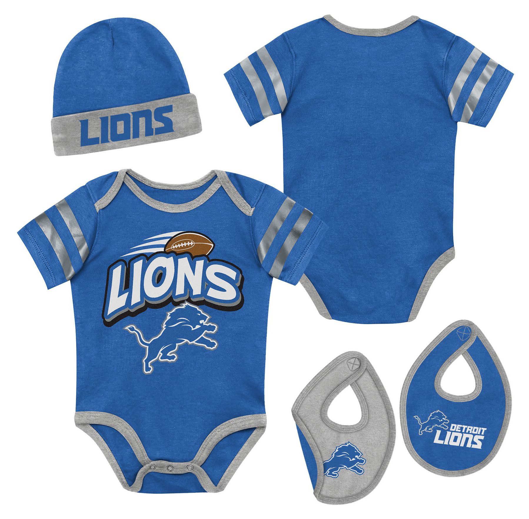 NFL Team Apparel Newborn Detroit Lions Prodigy 3-Piece Set