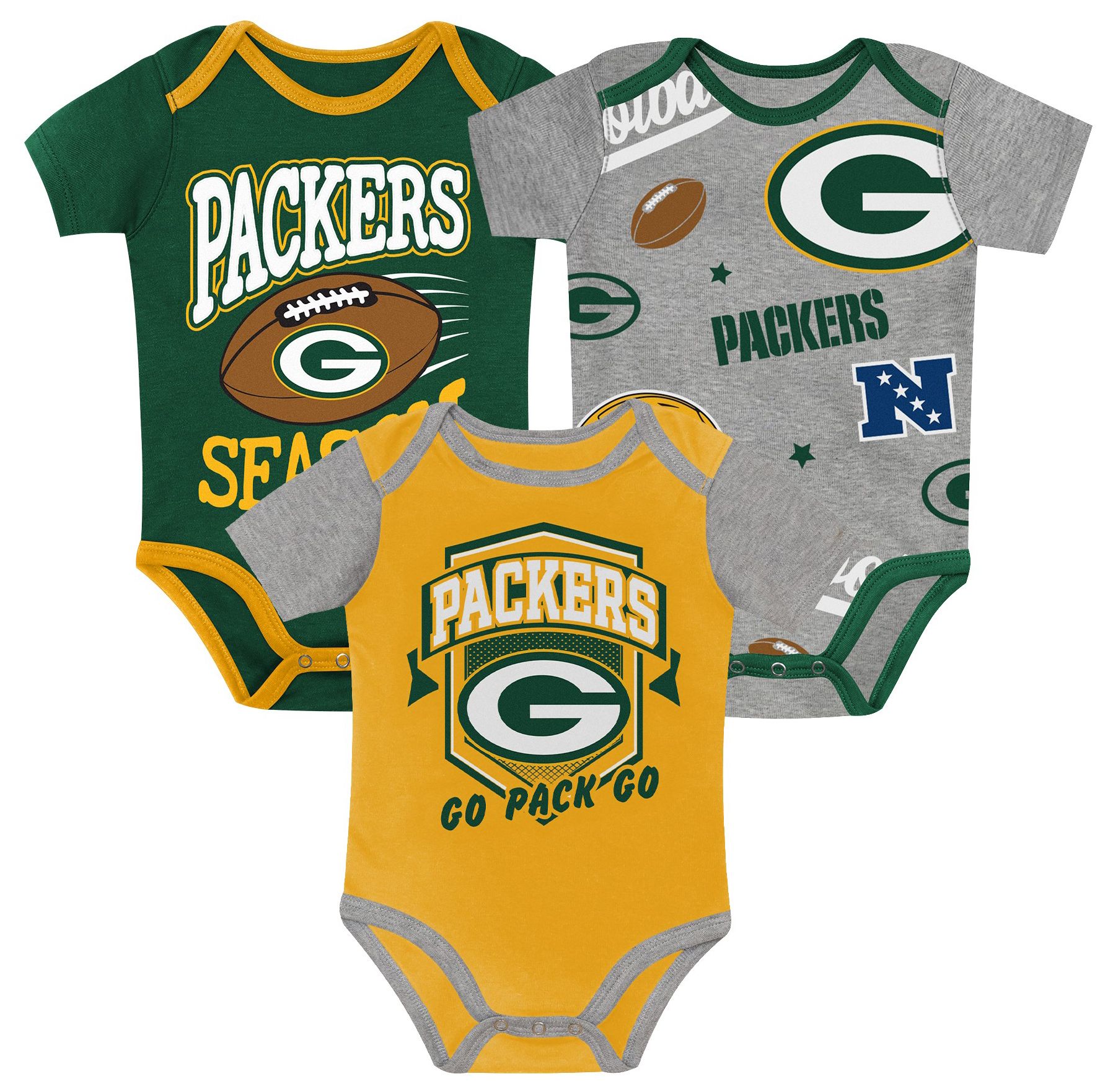 NFL Team Apparel Infant Green Bay Packers Green Creeper