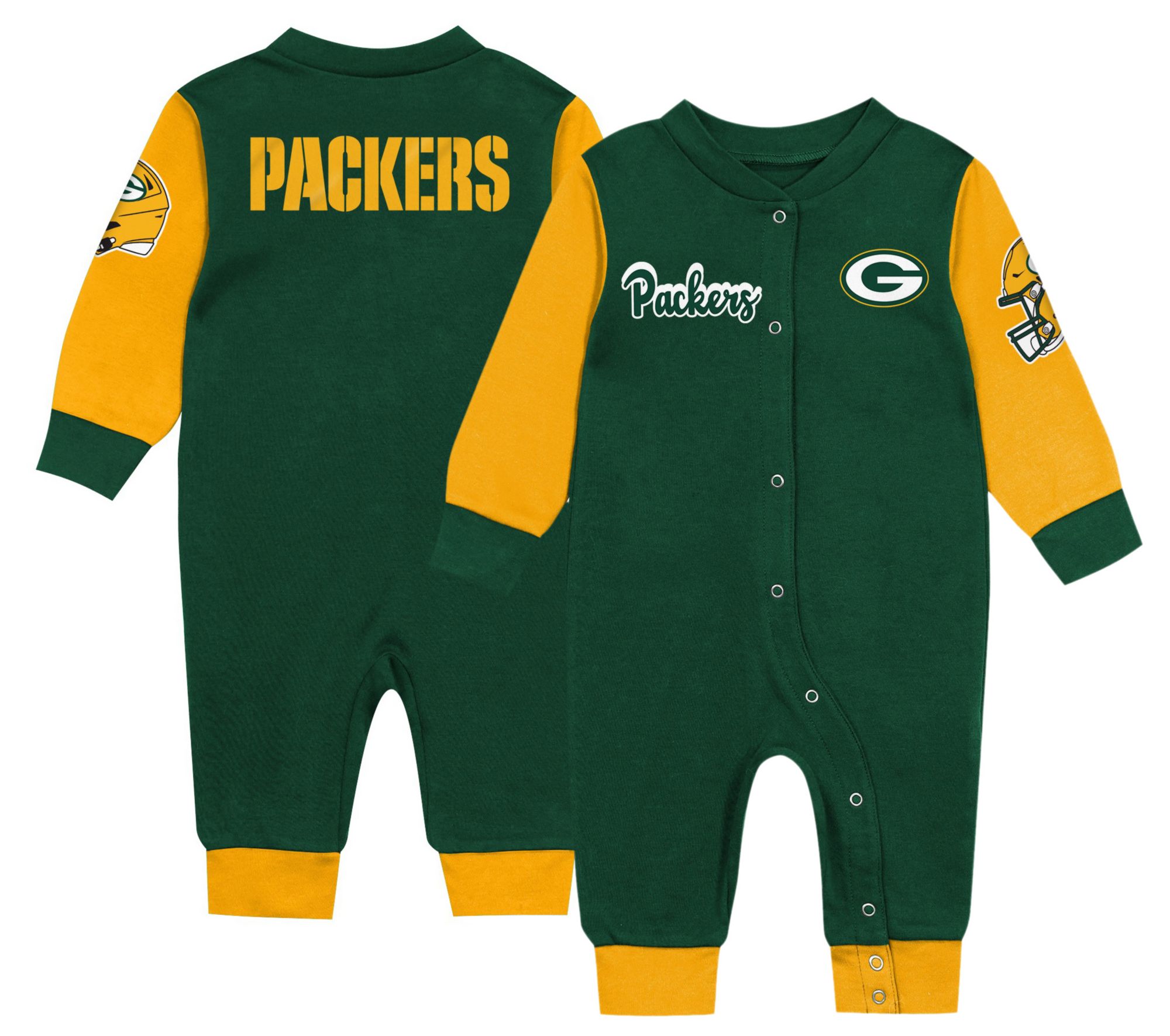 NFL Team Apparel Infant Green Bay Packers Endzone Coverall