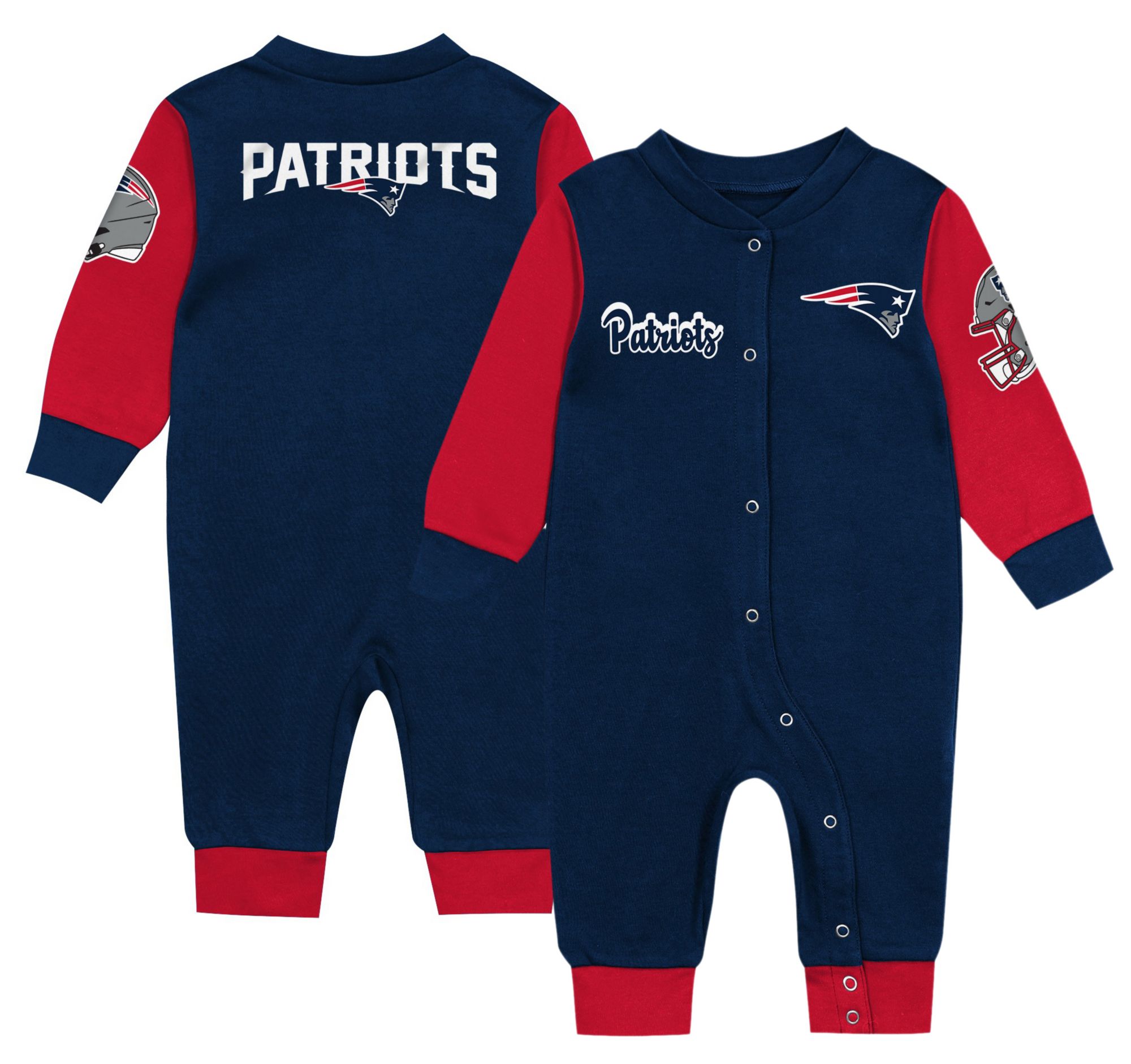 NFL Team Apparel Infant New England Patriots Navy Creeper