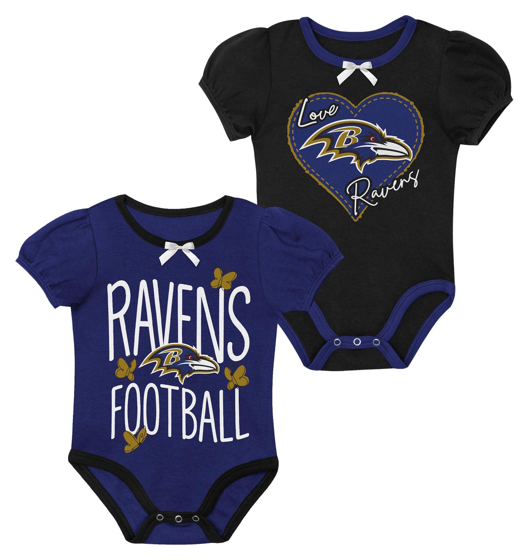 NFL Team Apparel Infant Baltimore Ravens Purple 2 Piece Creeper