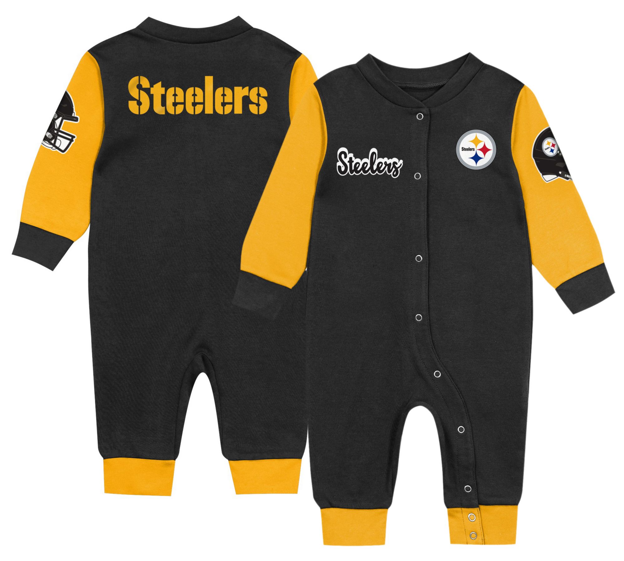 NFL Team Apparel Infant Pittsburgh Steelers End Zone Coverall