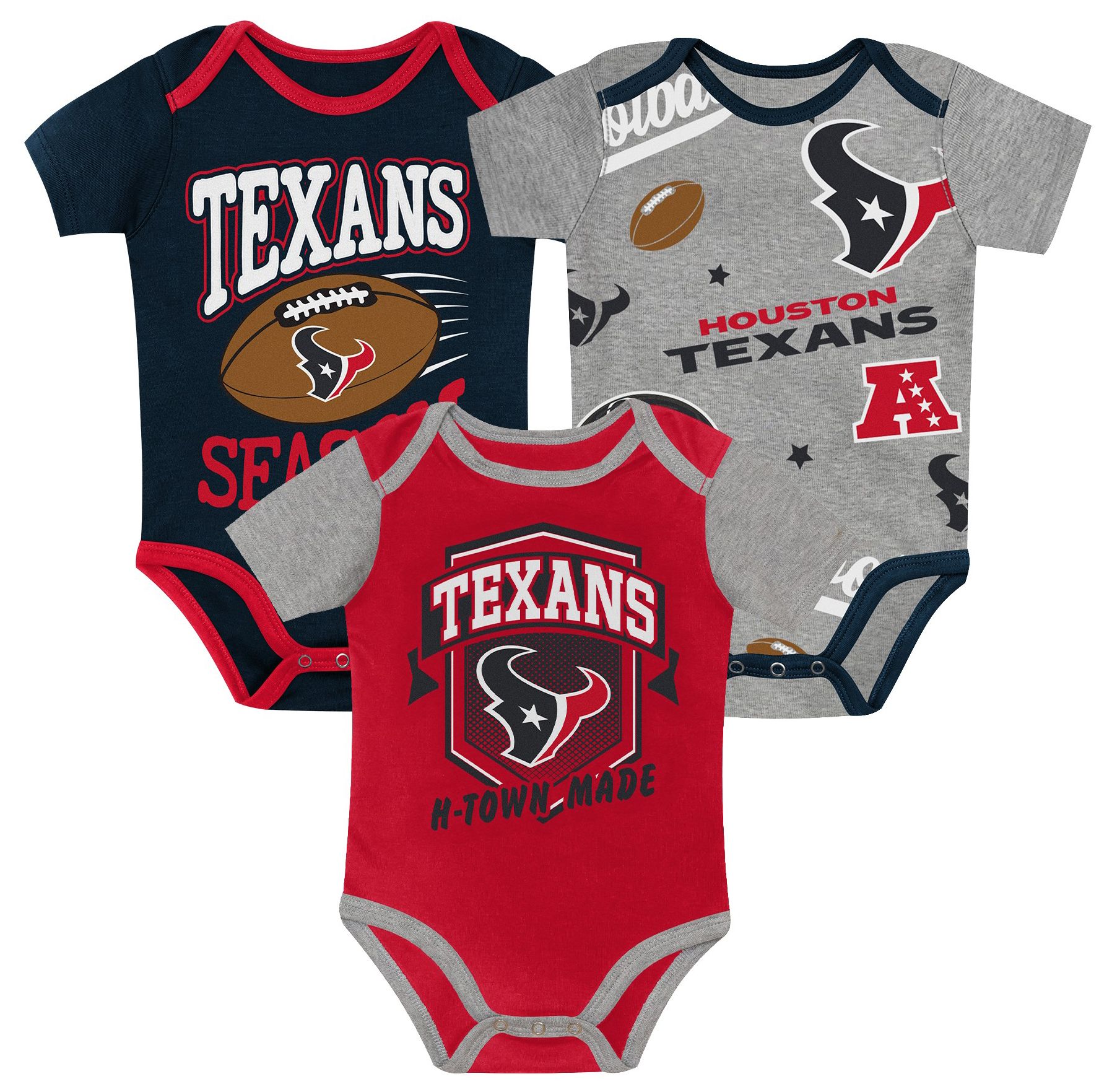 NFL Team Apparel Infant Houston Texans Navy Creeper