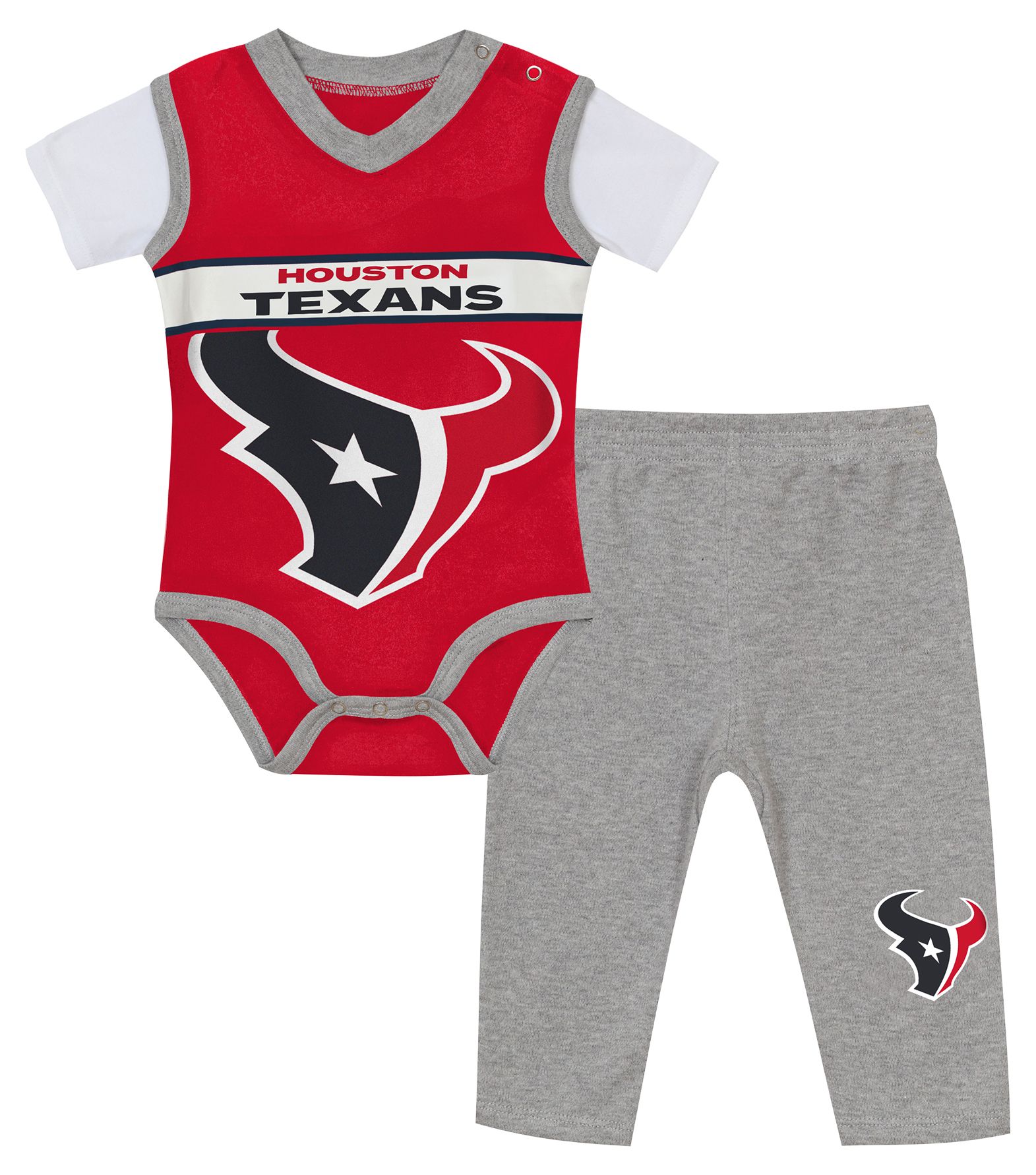 NFL Team Apparel Infant Houston Texans Wide Out 2-Piece Set