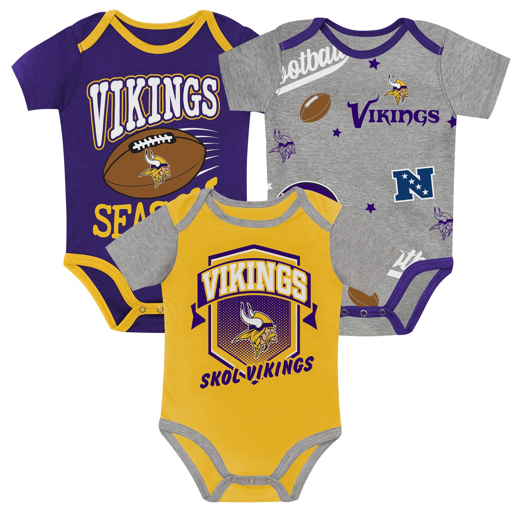 NFL Team Apparel Infant Minnesota Vikings Purple Creeper