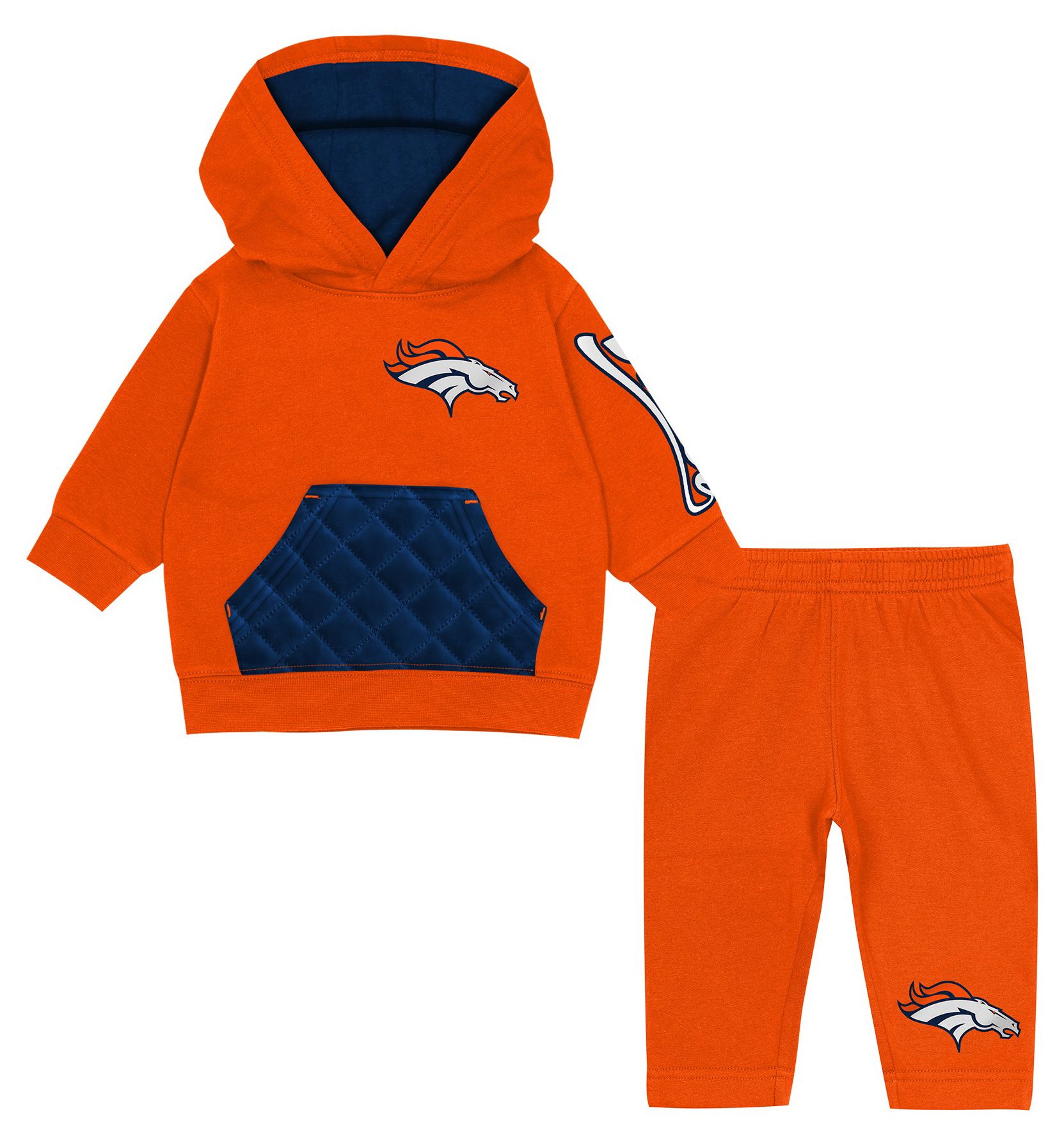 NFL Team Apparel Toddler Denver Broncos Stopper 2-Piece Set