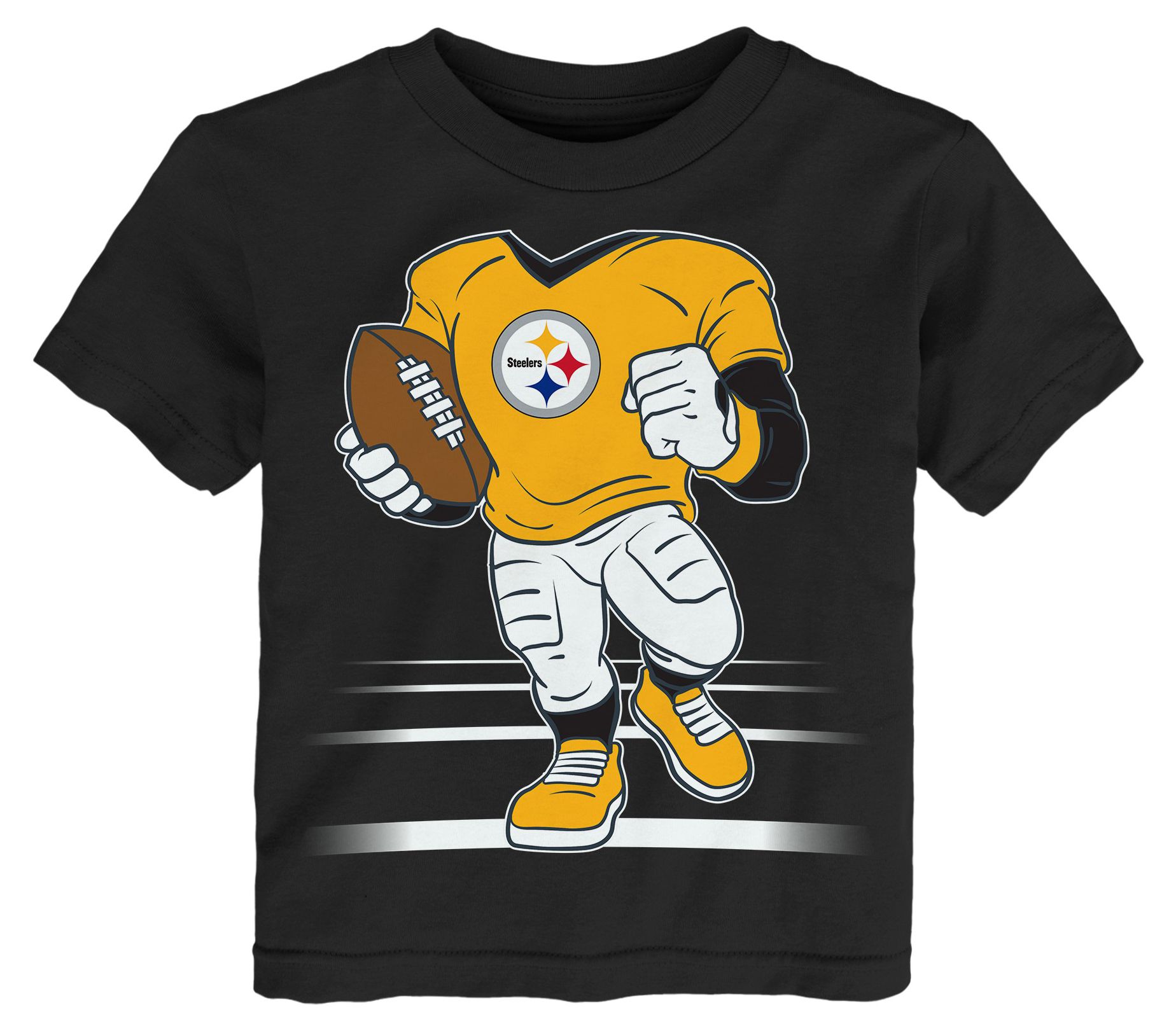 NFL Team Apparel Toddler Pittsburgh Steelers Game Fit T-Shirt