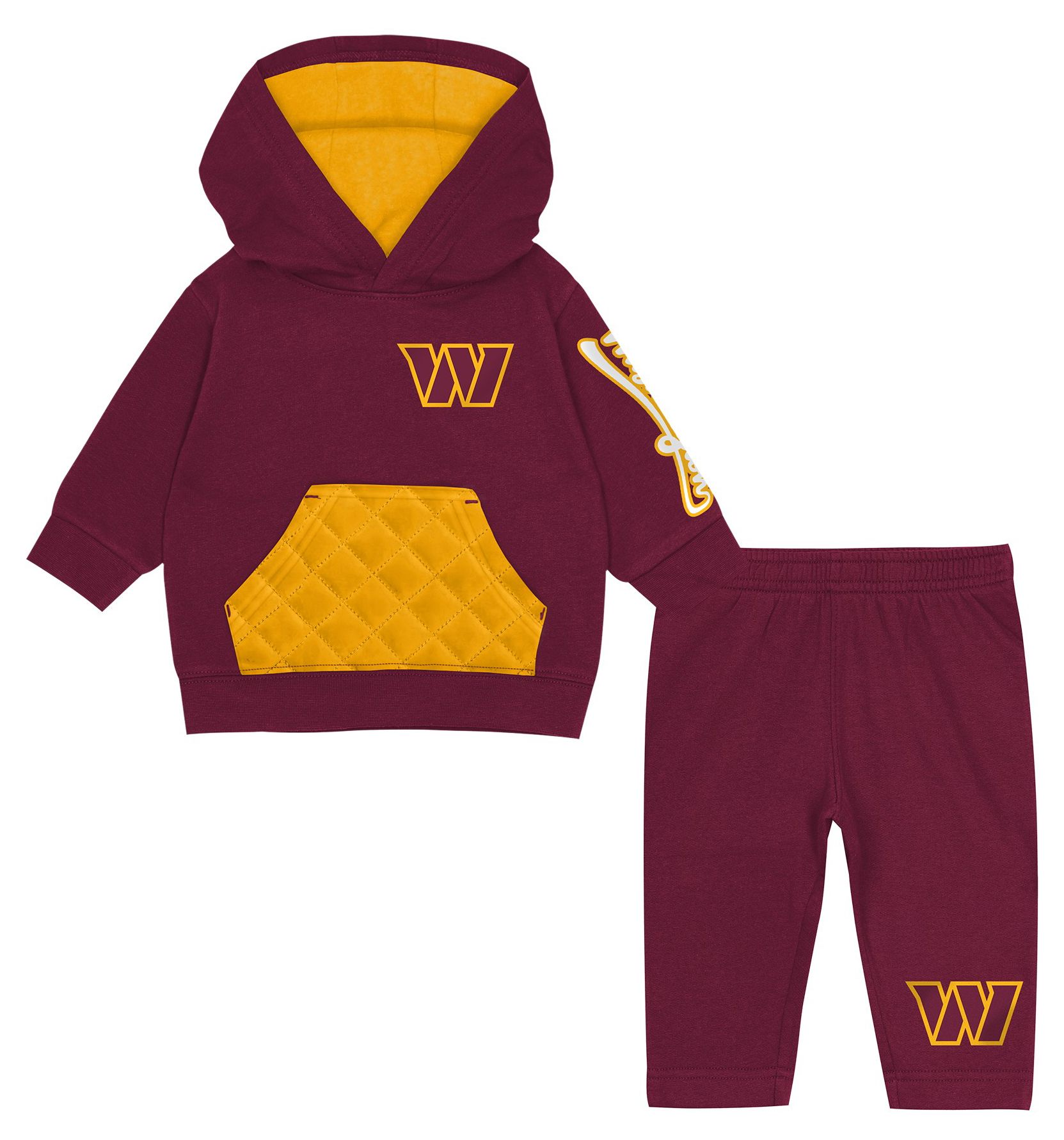NFL Team Apparel Toddler Washington Commanders Stopper 2-Piece Set