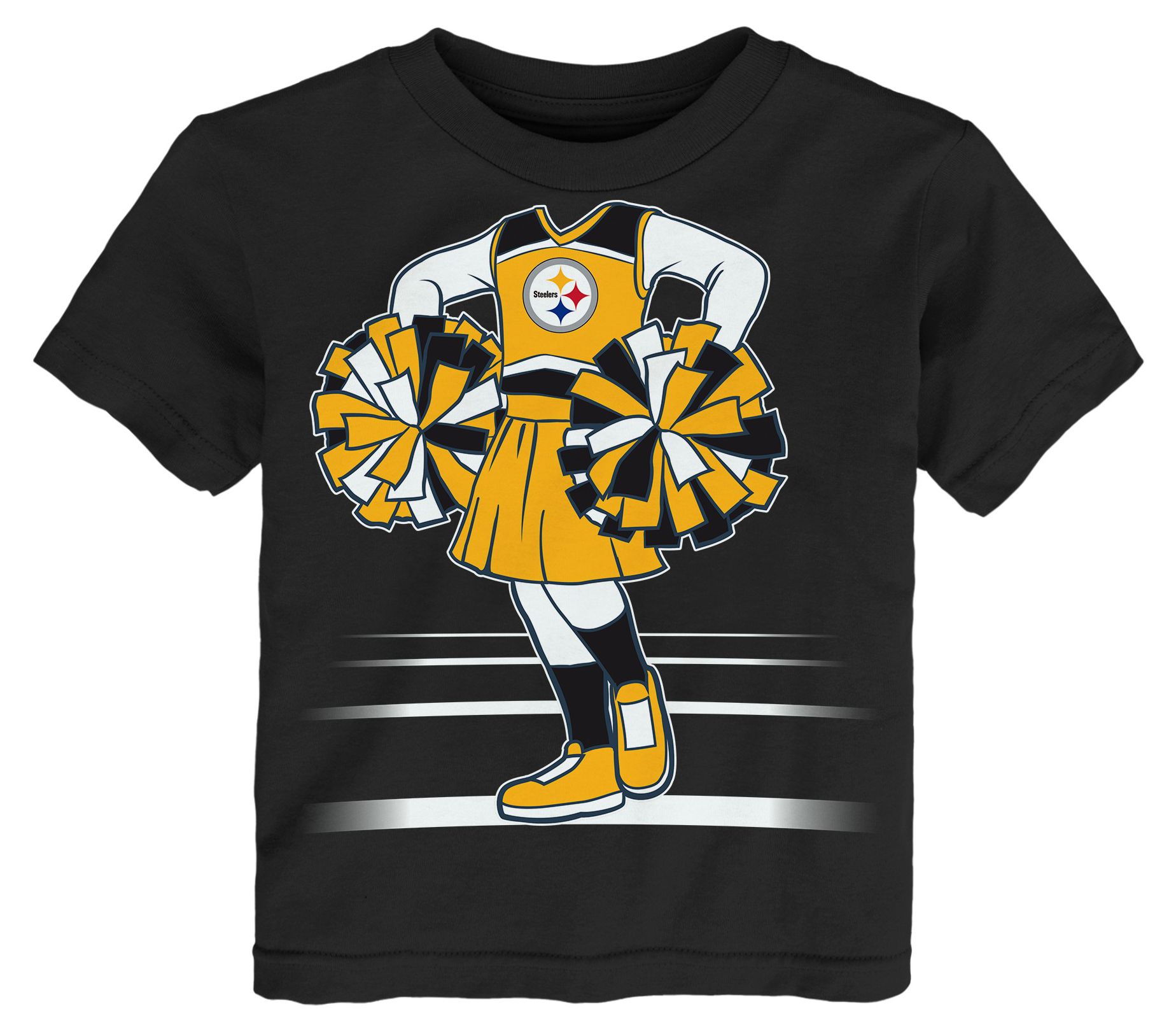 NFL Team Apparel Toddler Pittsburgh Steelers Game Fit T-Shirt