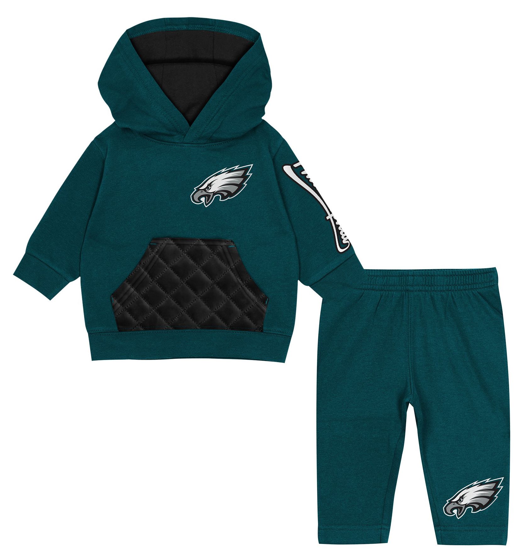 NFL Team Apparel Toddler Philadelphia Eagles Stopper 2-Piece Set