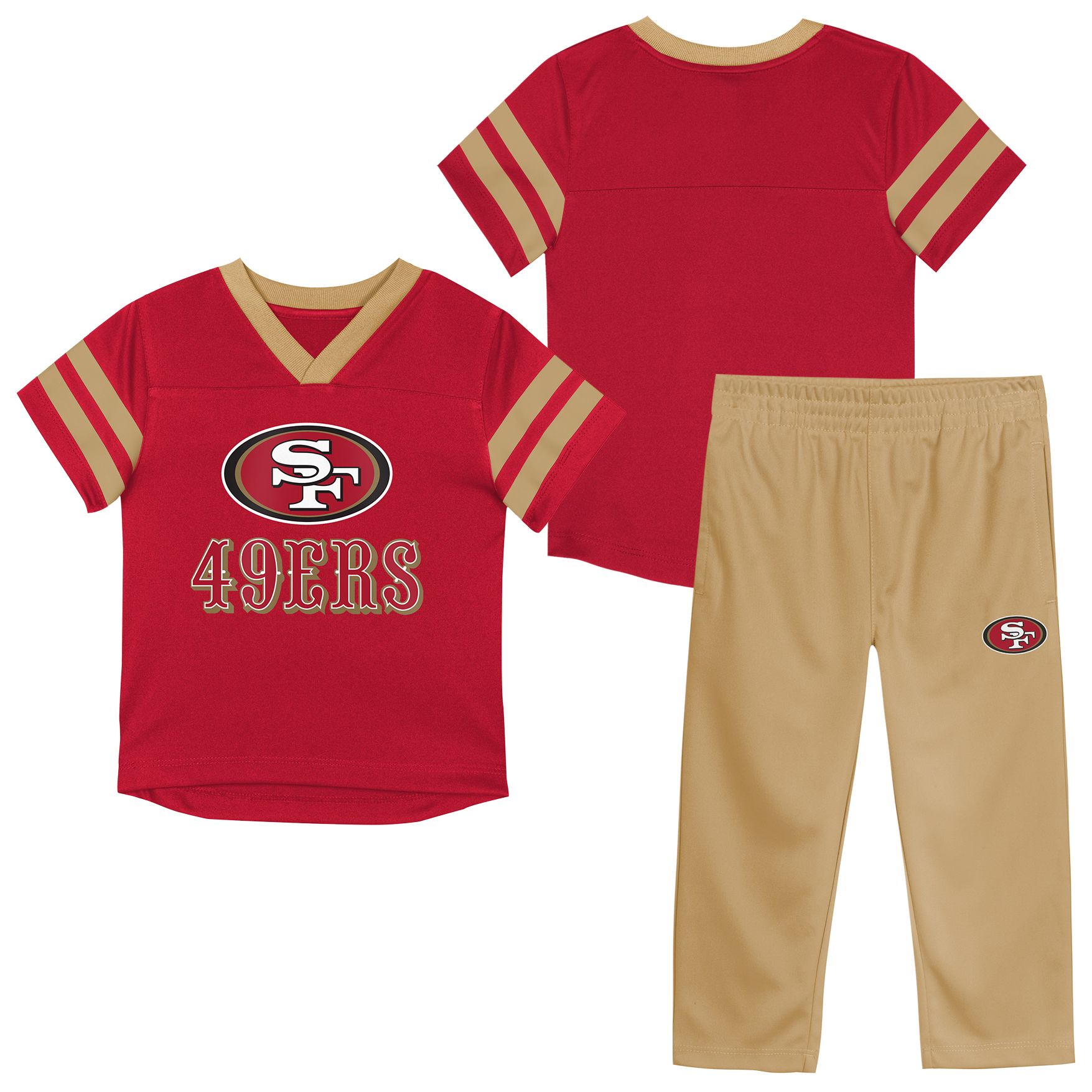 NFL Team Apparel Toddler San Francisco 49ers Red Zone Set