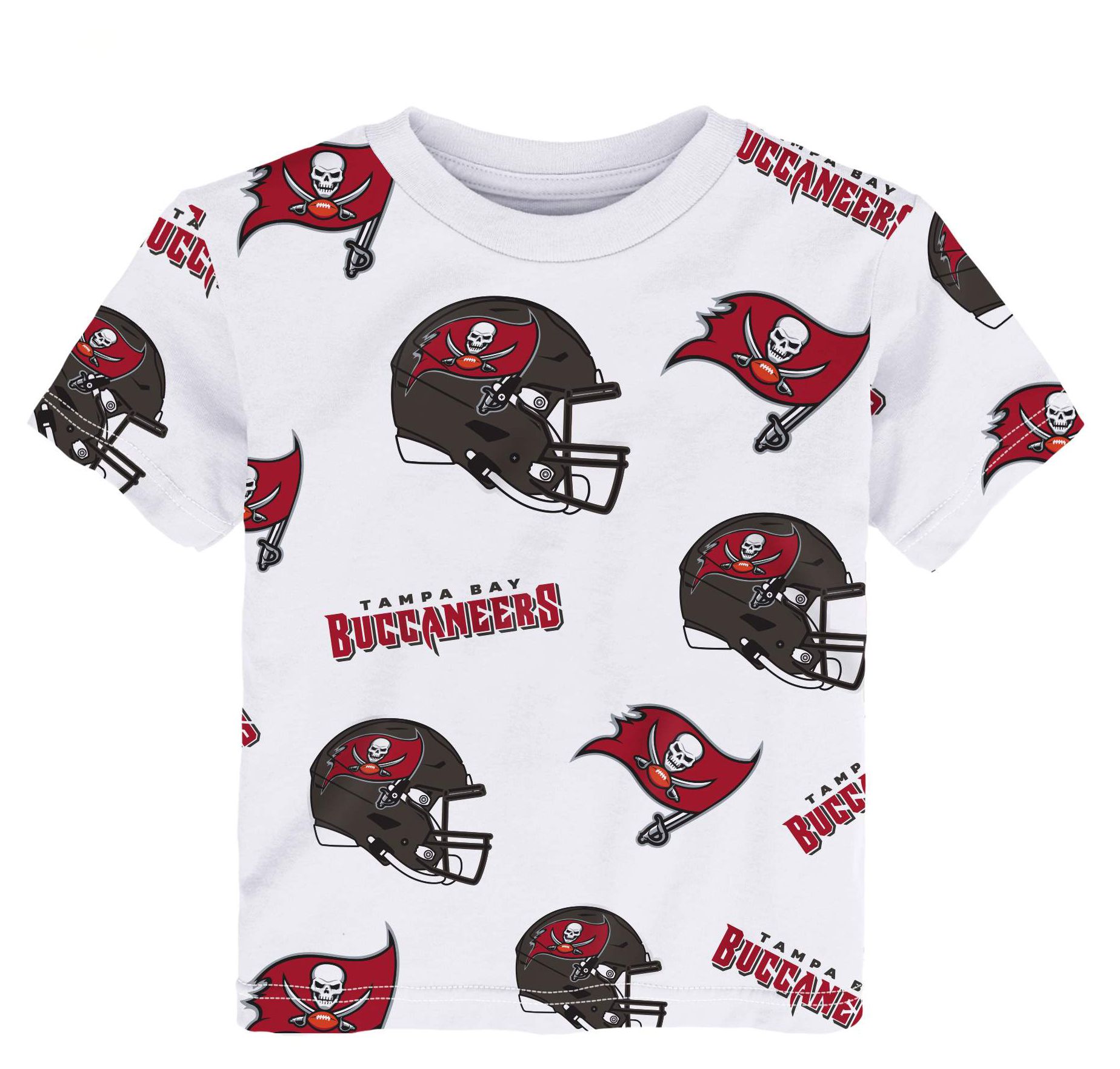 NFL Team Apparel Toddler Tampa Bay Buccaneers White T-Shirt
