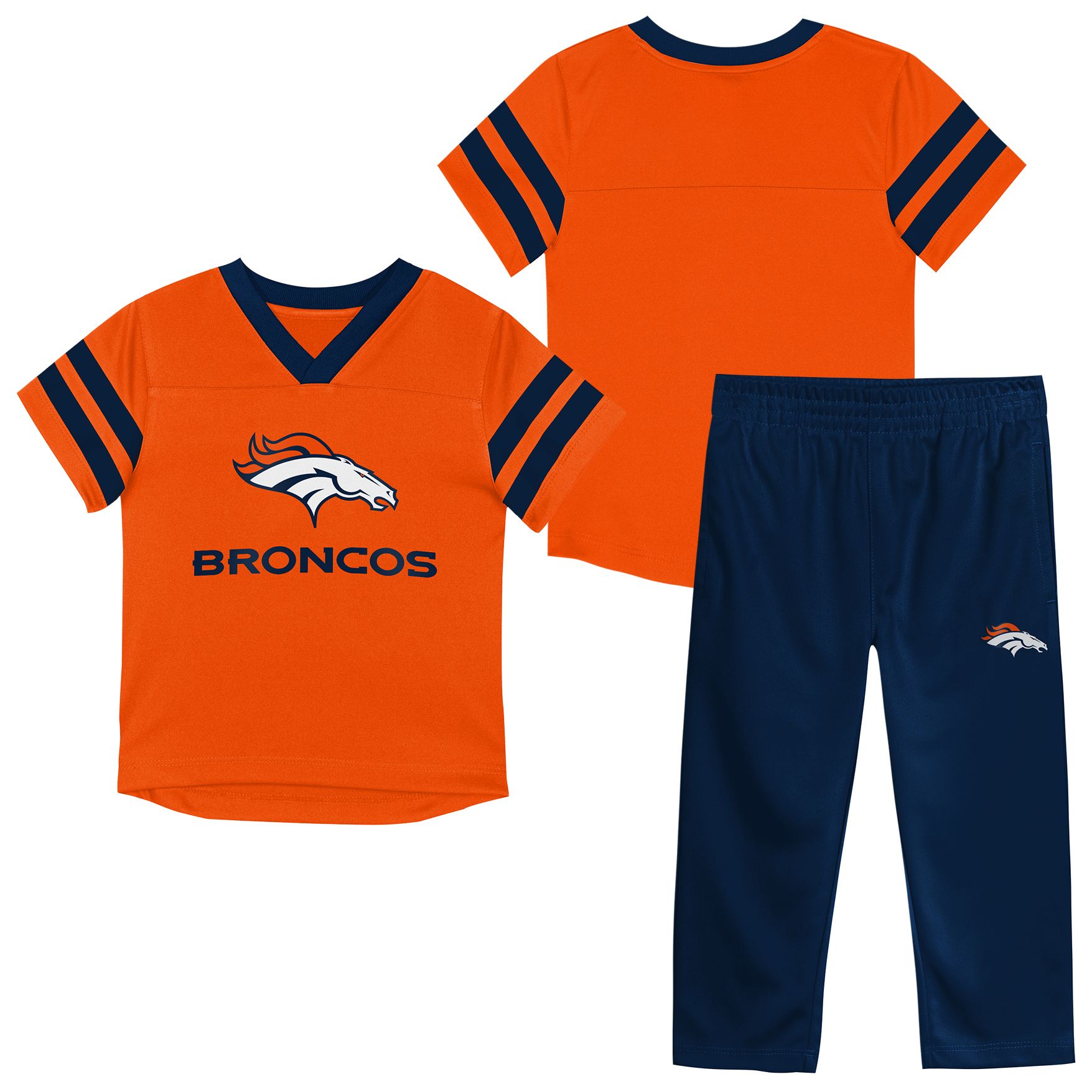 NFL Team Apparel Toddler Denver Broncos Red Zone Set