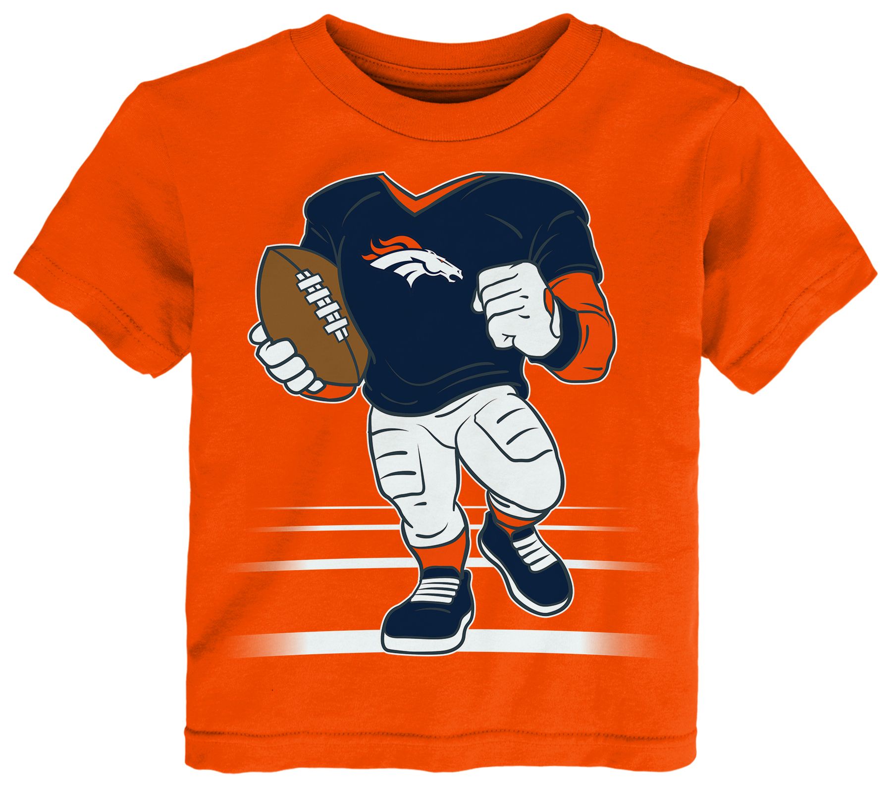 NFL Team Apparel Toddler Denver Broncos Orange Game Fit T-Shirt