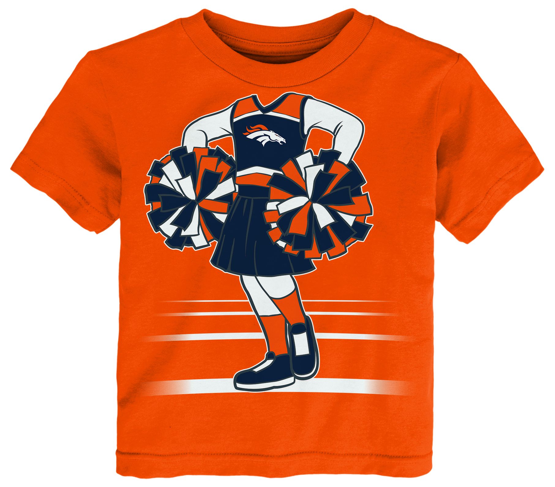 NFL Team Apparel Toddler Denver Broncos Orange Game Fit T-Shirt