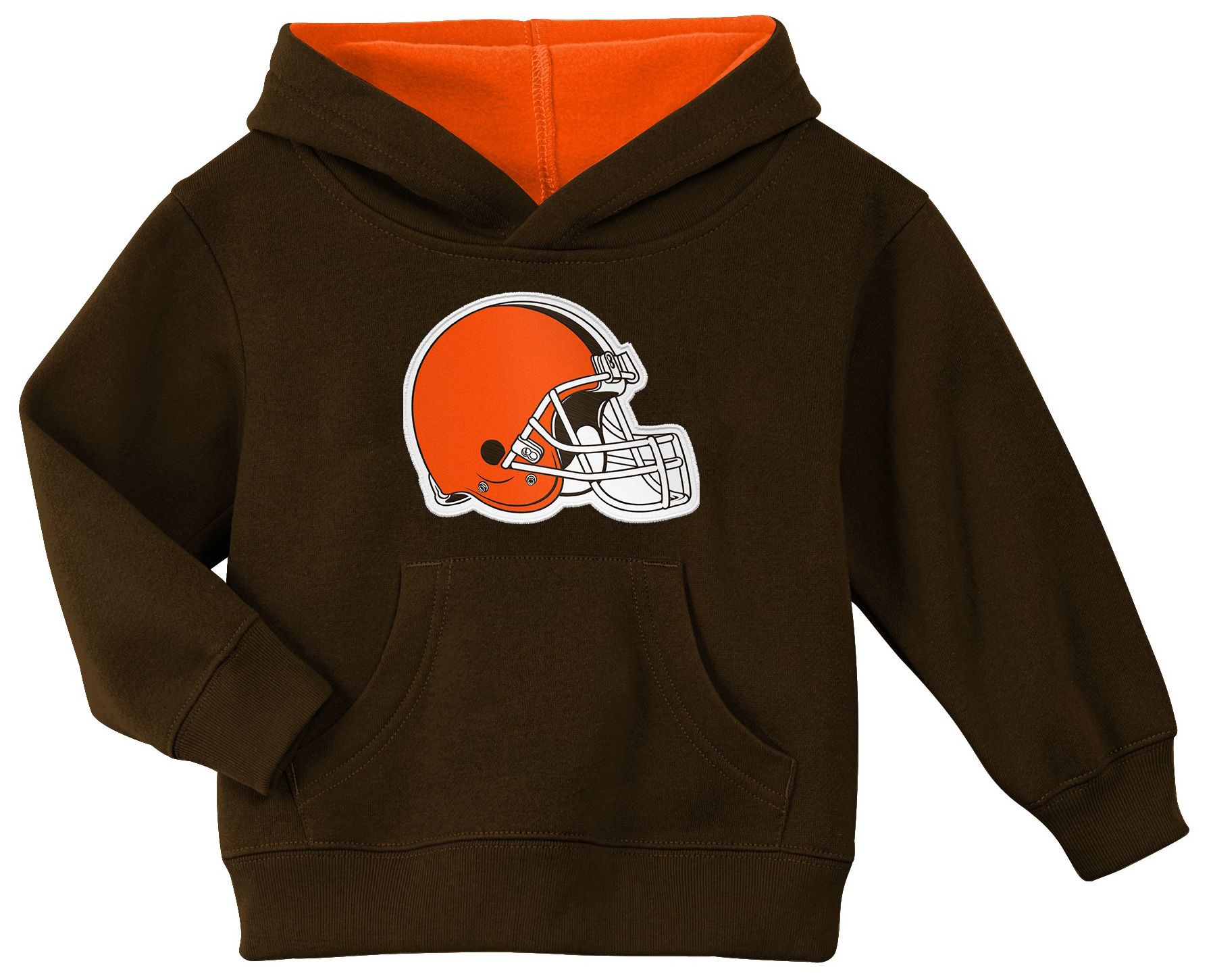NFL Team Apparel Toddler Cleveland Browns Brown Prime Logo Hoodie