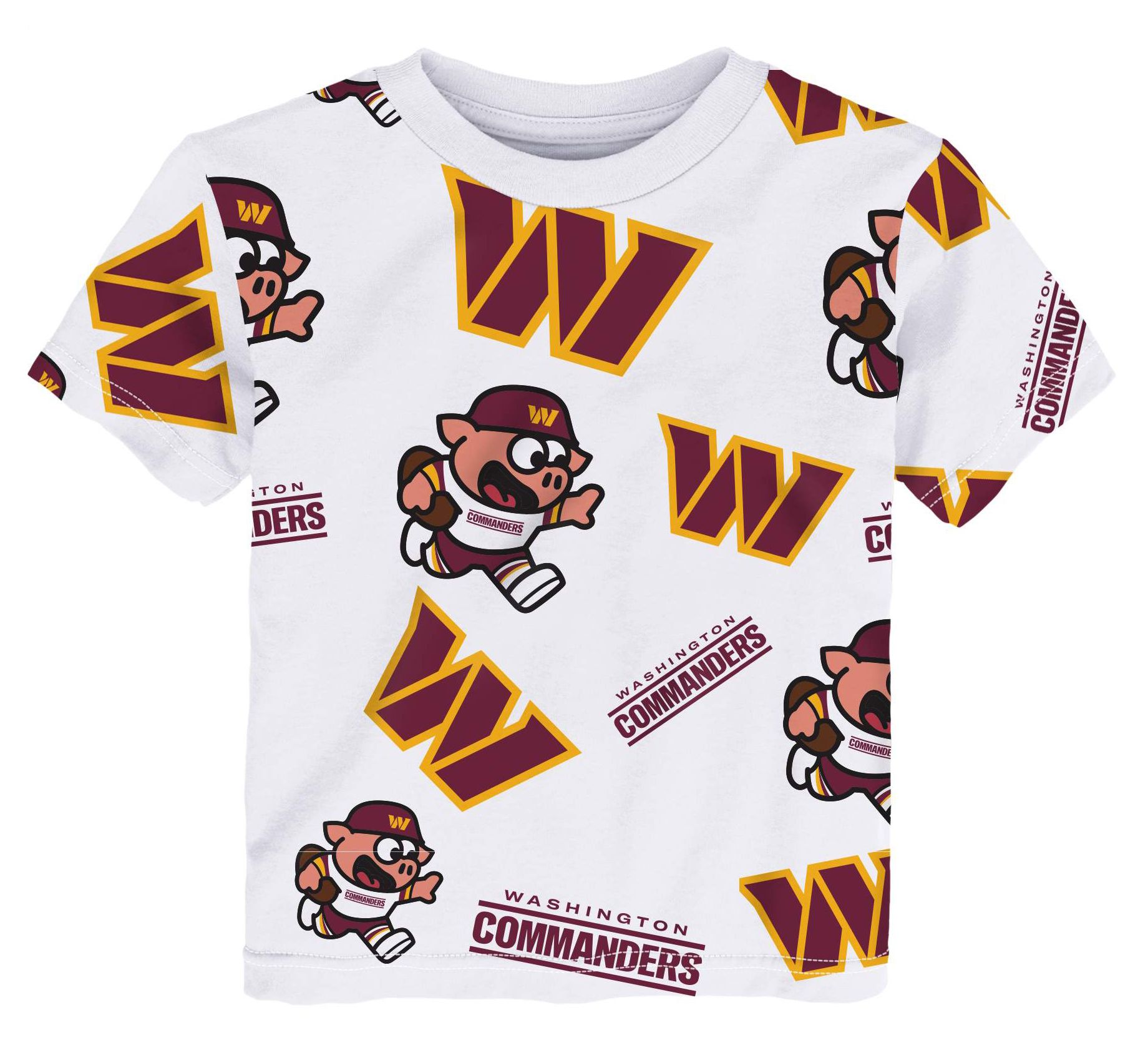 NFL Team Apparel Toddler Washington Commanders White T-Shirt