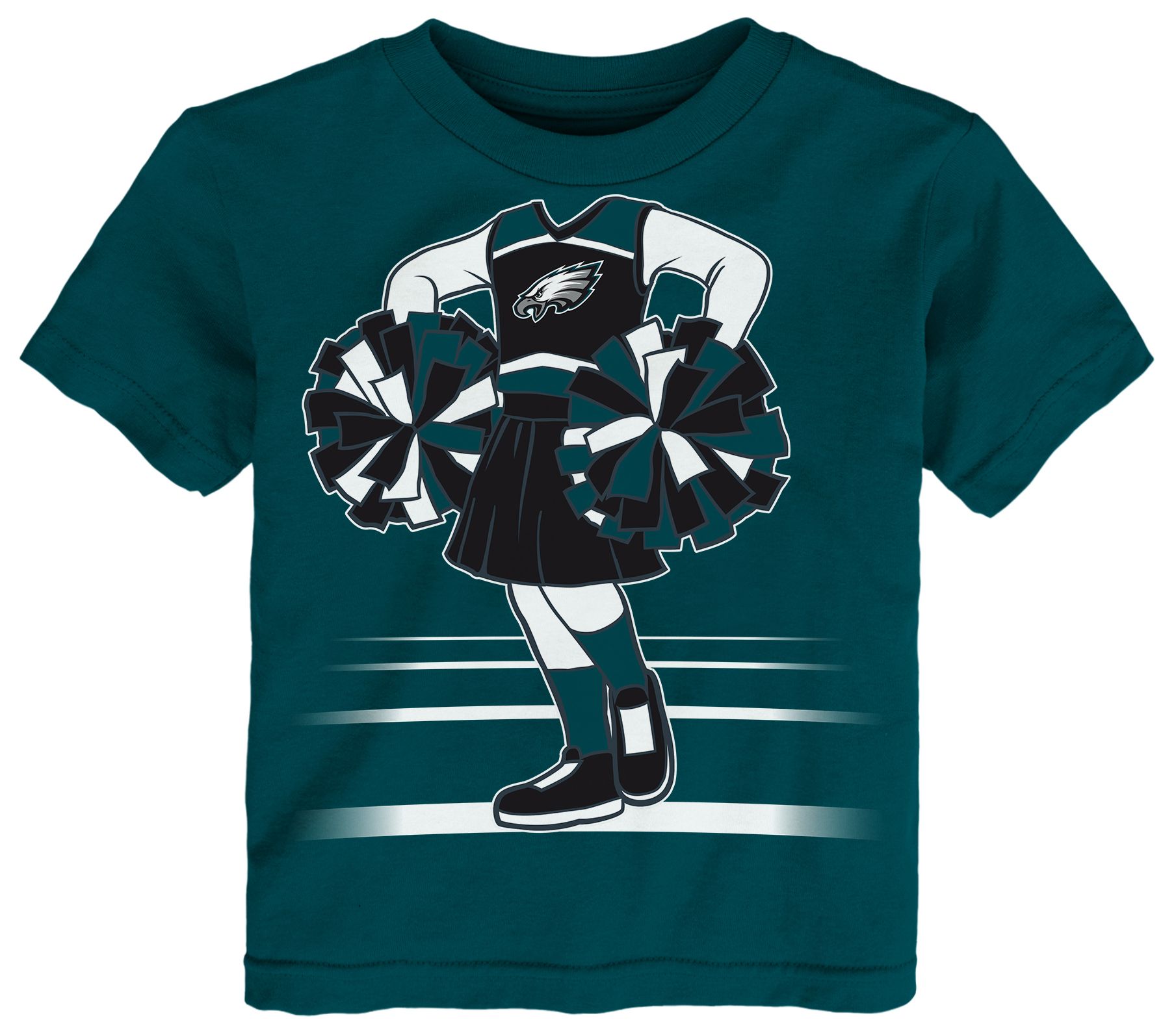 NFL Team Apparel Toddler Philadelphia Eagles Teal Game Fit T-Shirt