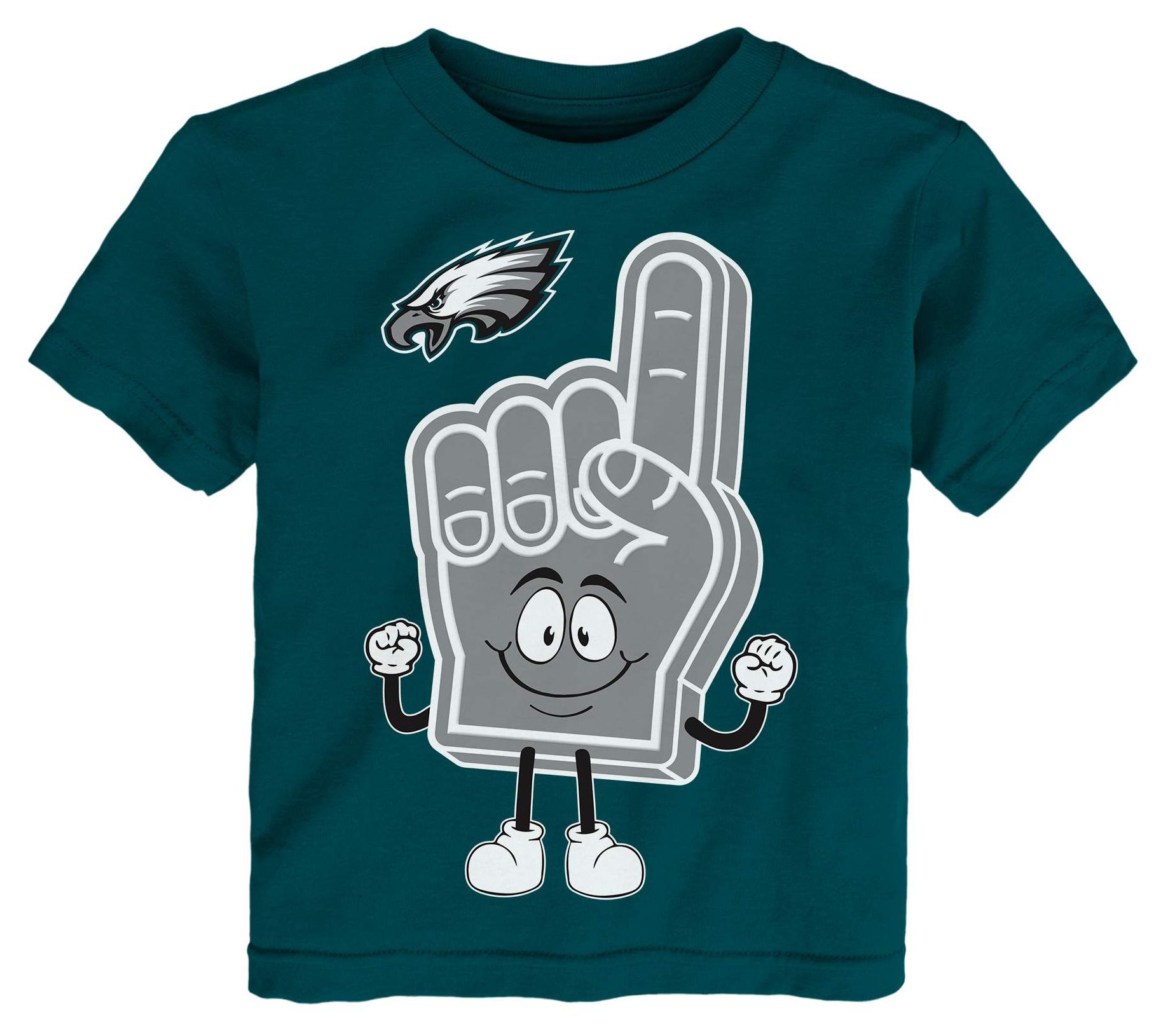 NFL Team Apparel Toddler Philadelphia Eagles Teal T-Shirt