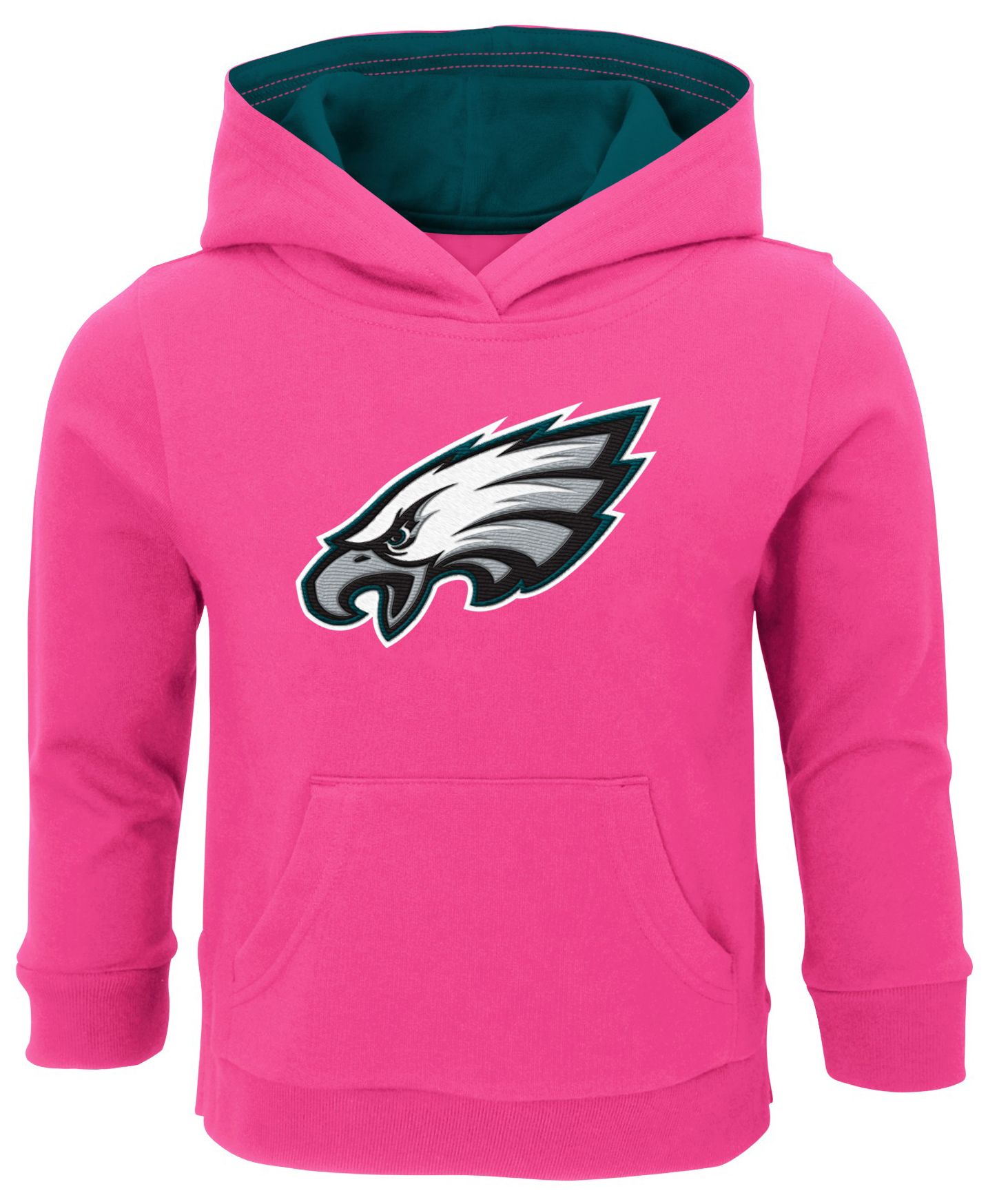 NFL Team Apparel Toddler Philadelphia Eagles Dark Pink Prime Hoodie