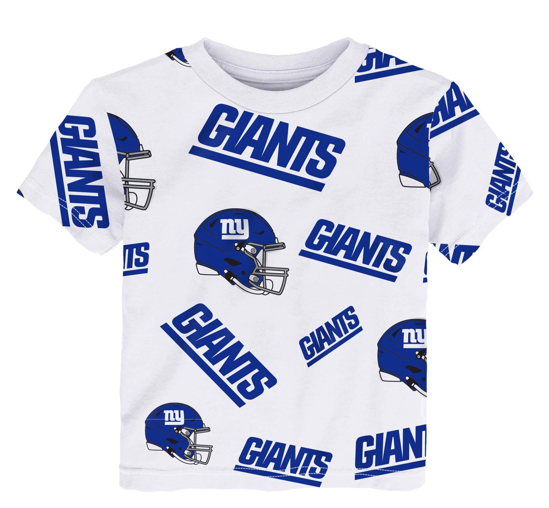 NFL Team Apparel Toddler New York Giants White T-Shirt