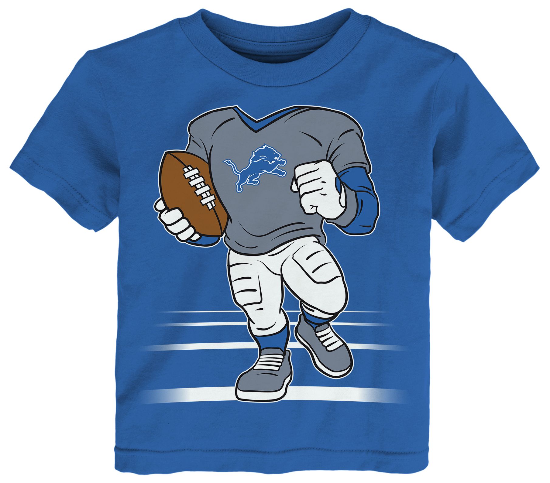 NFL Team Apparel Toddler Detroit Lions Blue Game Fit T-Shirt