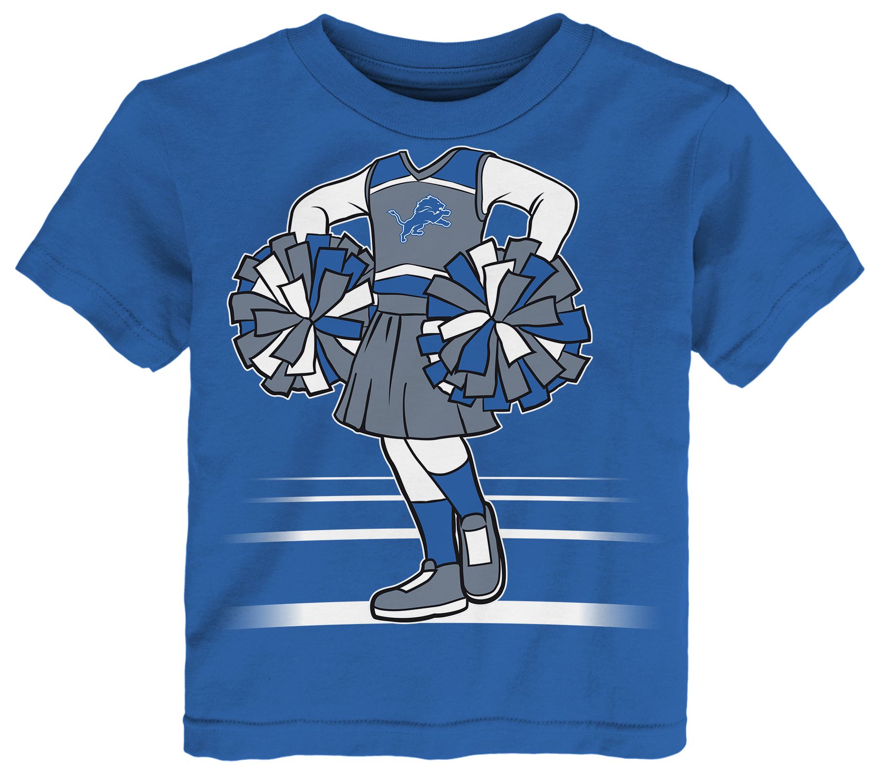 NFL Team Apparel Toddler Detroit Lions Blue Game Fit T-Shirt