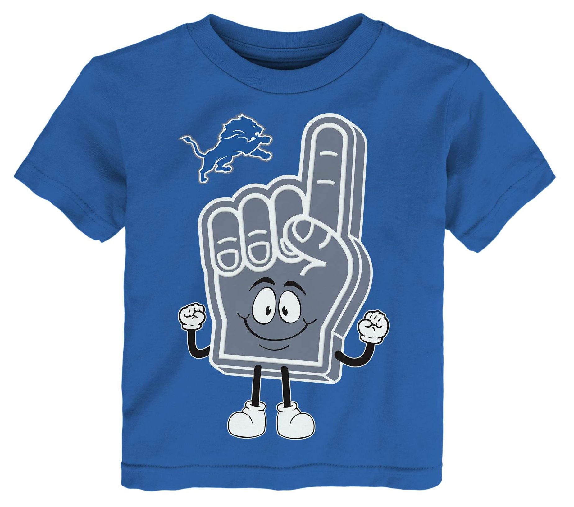 NFL Team Apparel Toddler Detroit Lions Blue T-Shirt