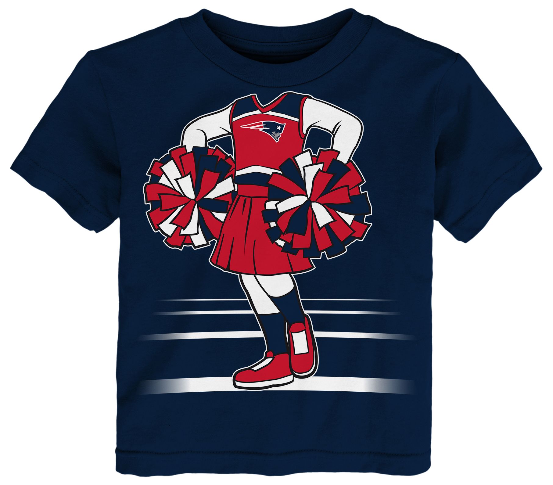 NFL Team Apparel Toddler New England Patriots Navy Game Fit T-Shirt